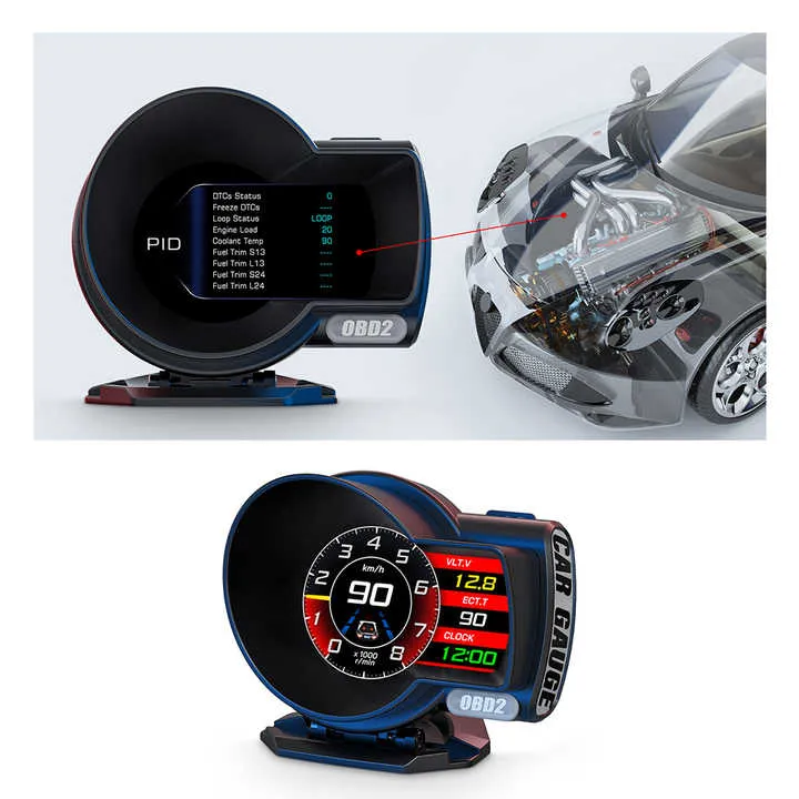 متعددة الوظائف مقياس السيارات F8 السيارات . Multifunctional Car Gauge F8 Auto Head
