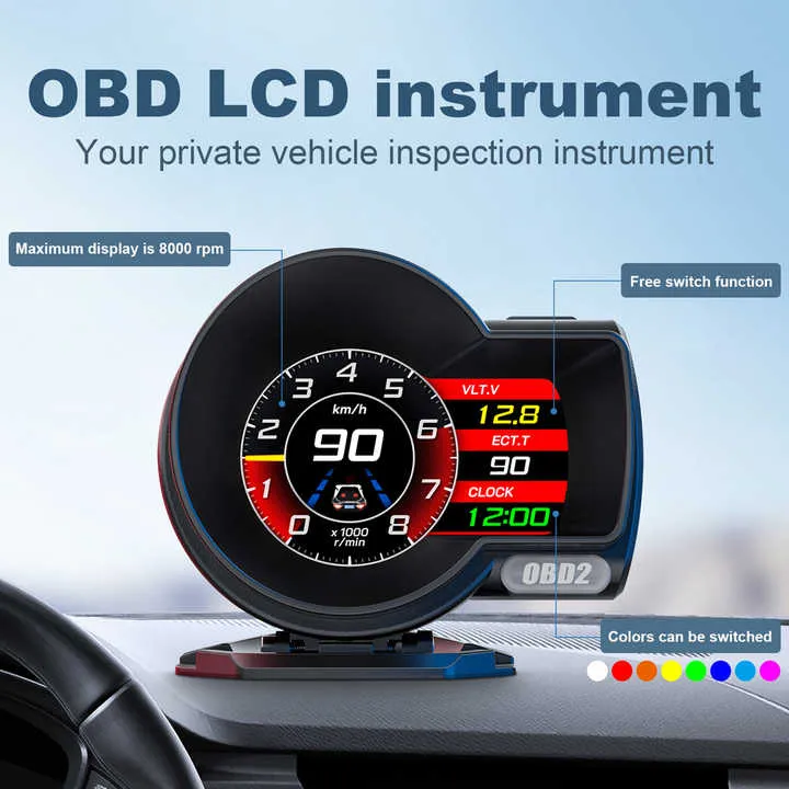 متعددة الوظائف مقياس السيارات F8 السيارات . Multifunctional Car Gauge F8 Auto Head