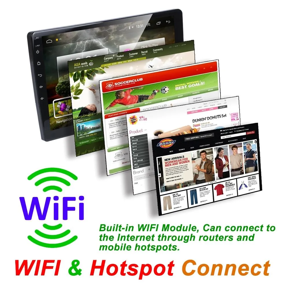 10.1 Inch Android 8.1 Car Mp5 Player - Fm Bluetooth Gps Tf Card