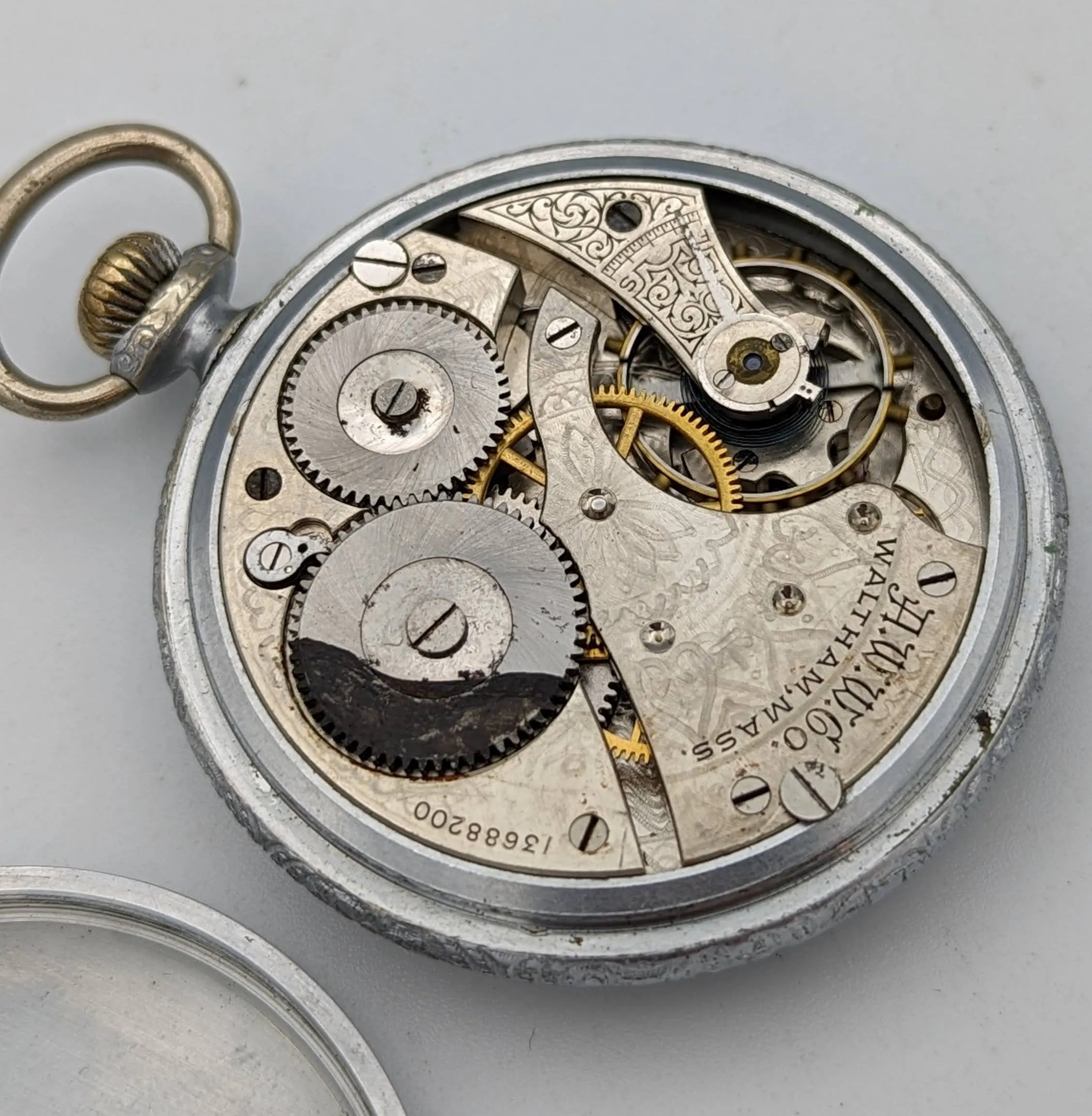 1904 Antique Waltham Pocket Watch Model 1899 Size 16s Grade 610 7 Jewels