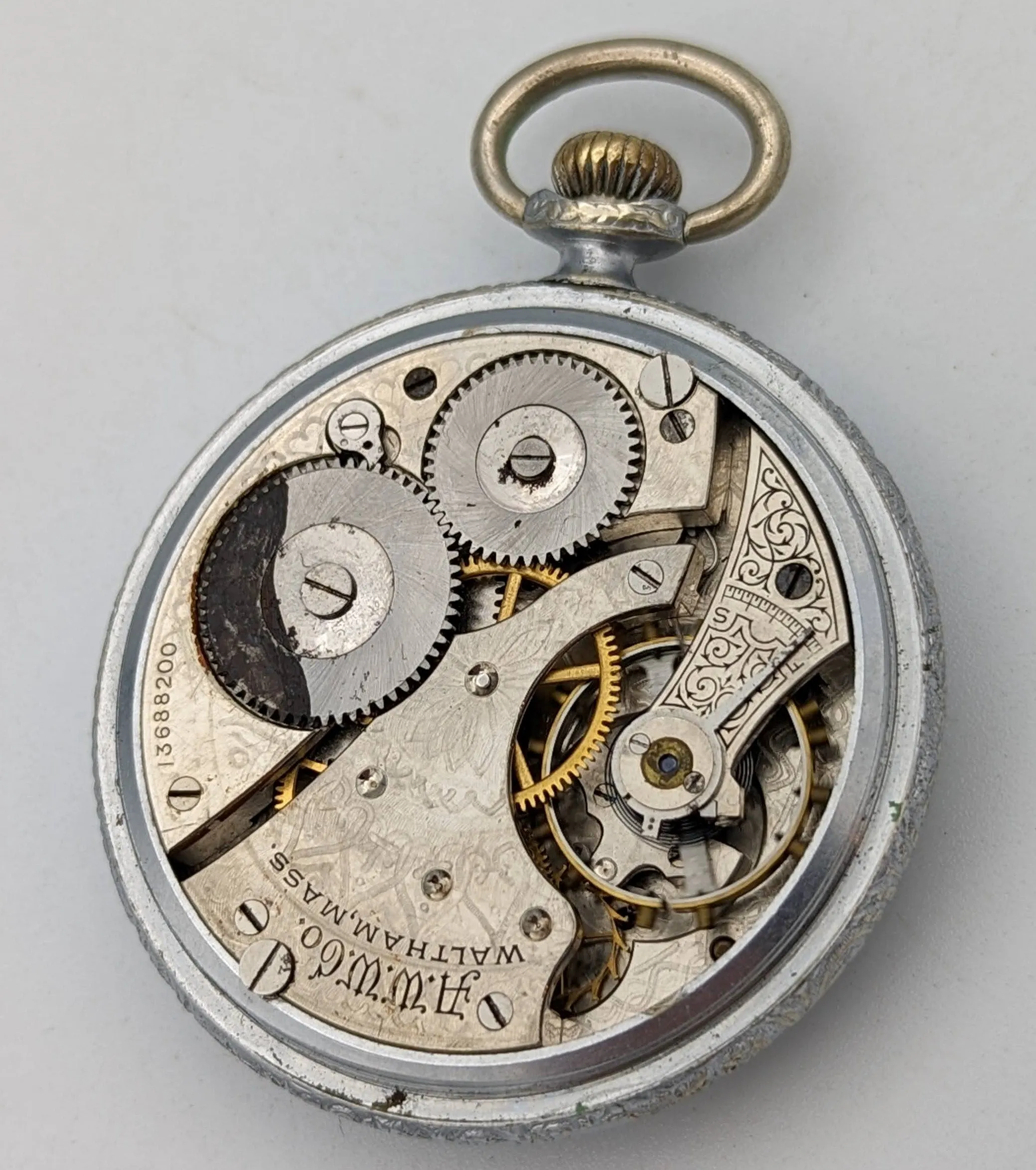 1904 Antique Waltham Pocket Watch Model 1899 Size 16s Grade 610 7 Jewels