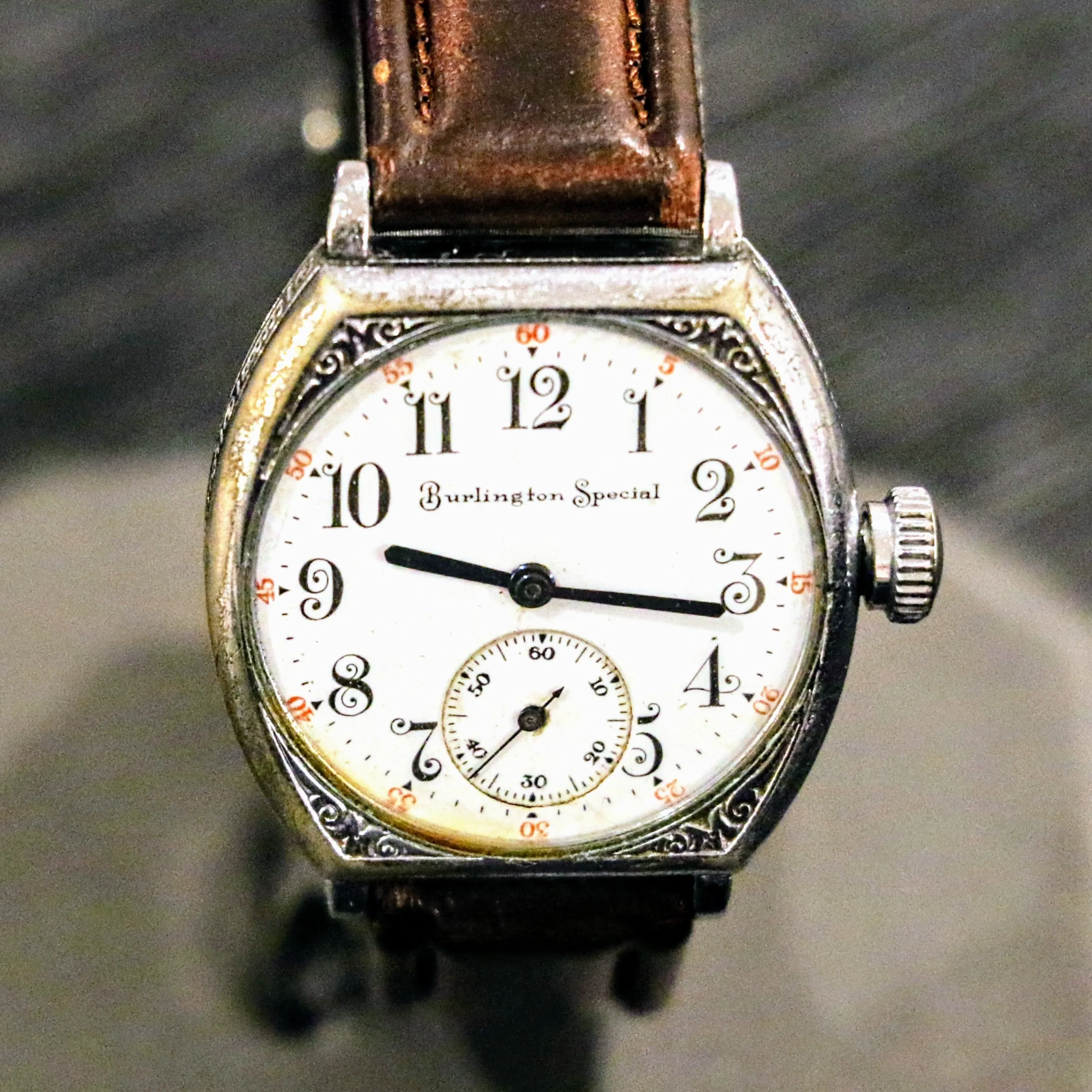 1907 BURLINGTON SPECIAL Art Deco Wristwatch Grade 37 U.S.A. Watch