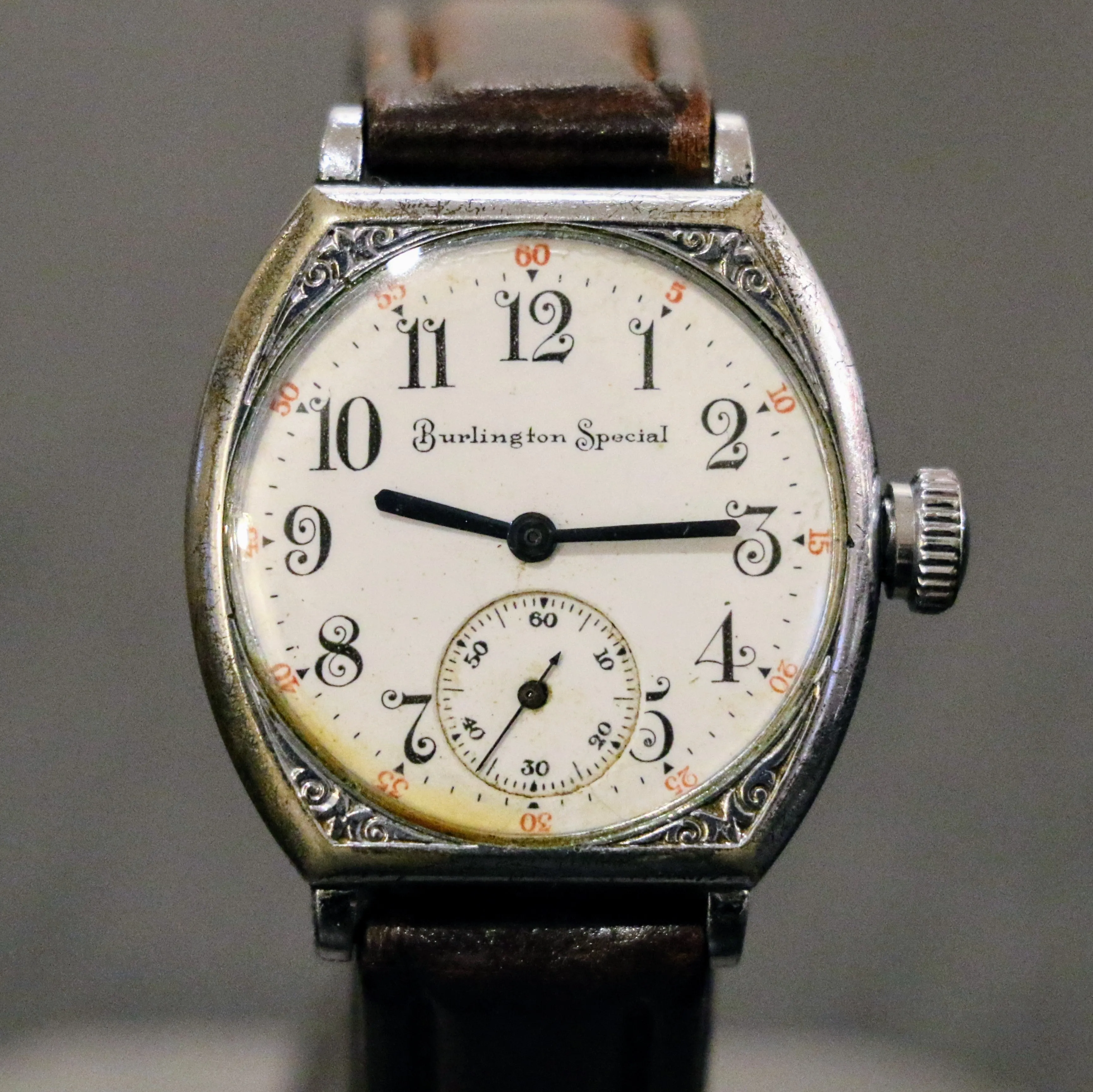 1907 BURLINGTON SPECIAL Art Deco Wristwatch Grade 37 U.S.A. Watch