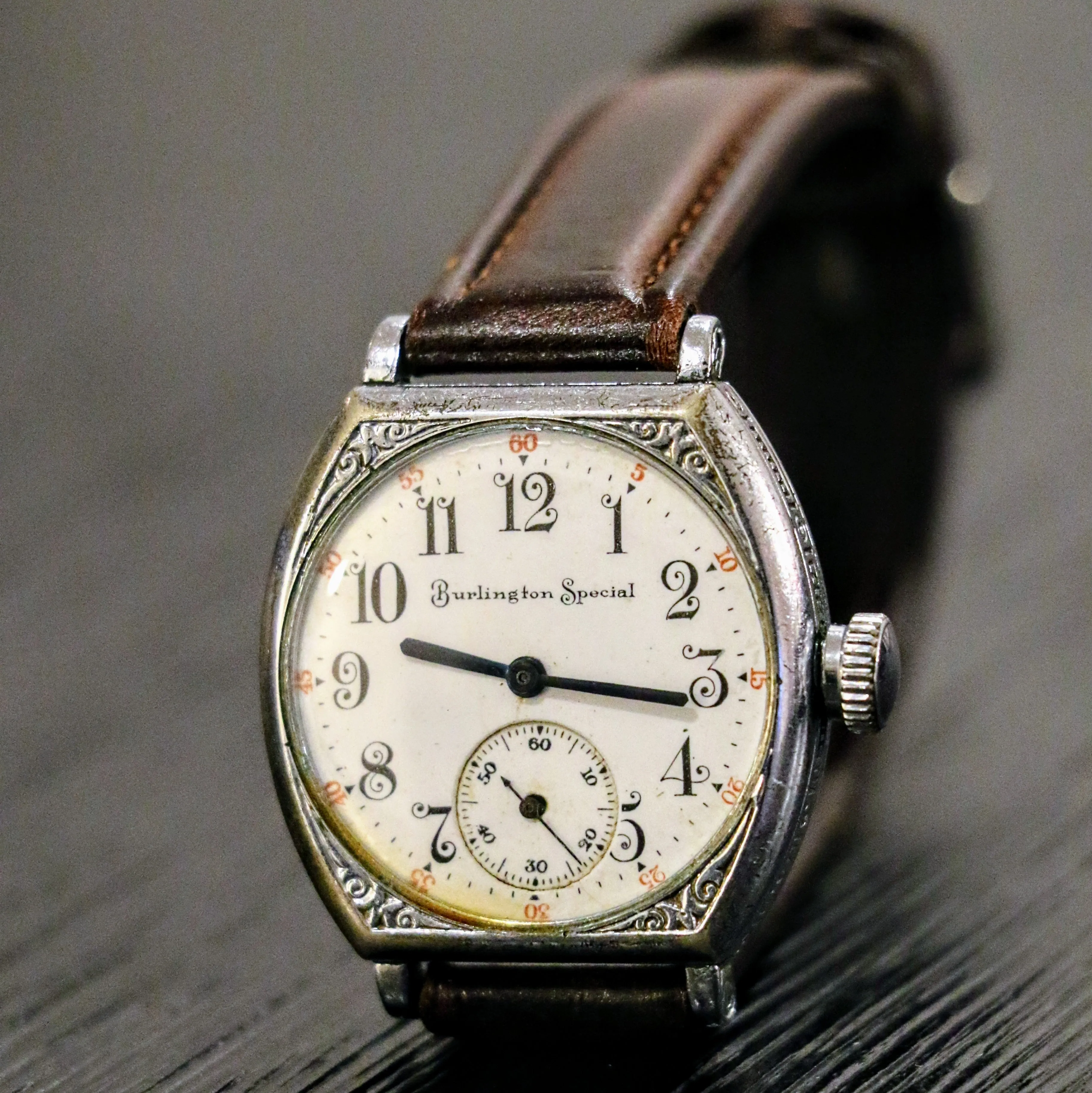 1907 BURLINGTON SPECIAL Art Deco Wristwatch Grade 37 U.S.A. Watch