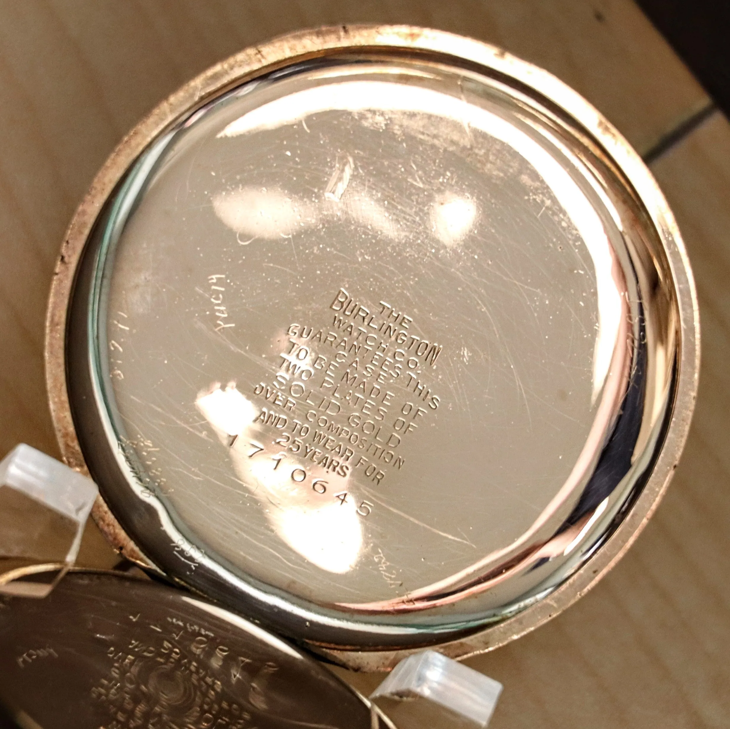 1912 BURLINGTON SPECIAL Pocket Watch 19J ADJs Grade 274 U.S.A. Hunter G.F. Case w/ Chain