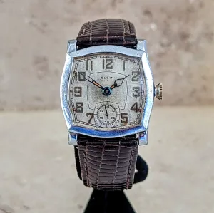 1933 ELGIN Legionnaire Art Deco Watch Grade 485 U.S.A. Made Vintage Watch