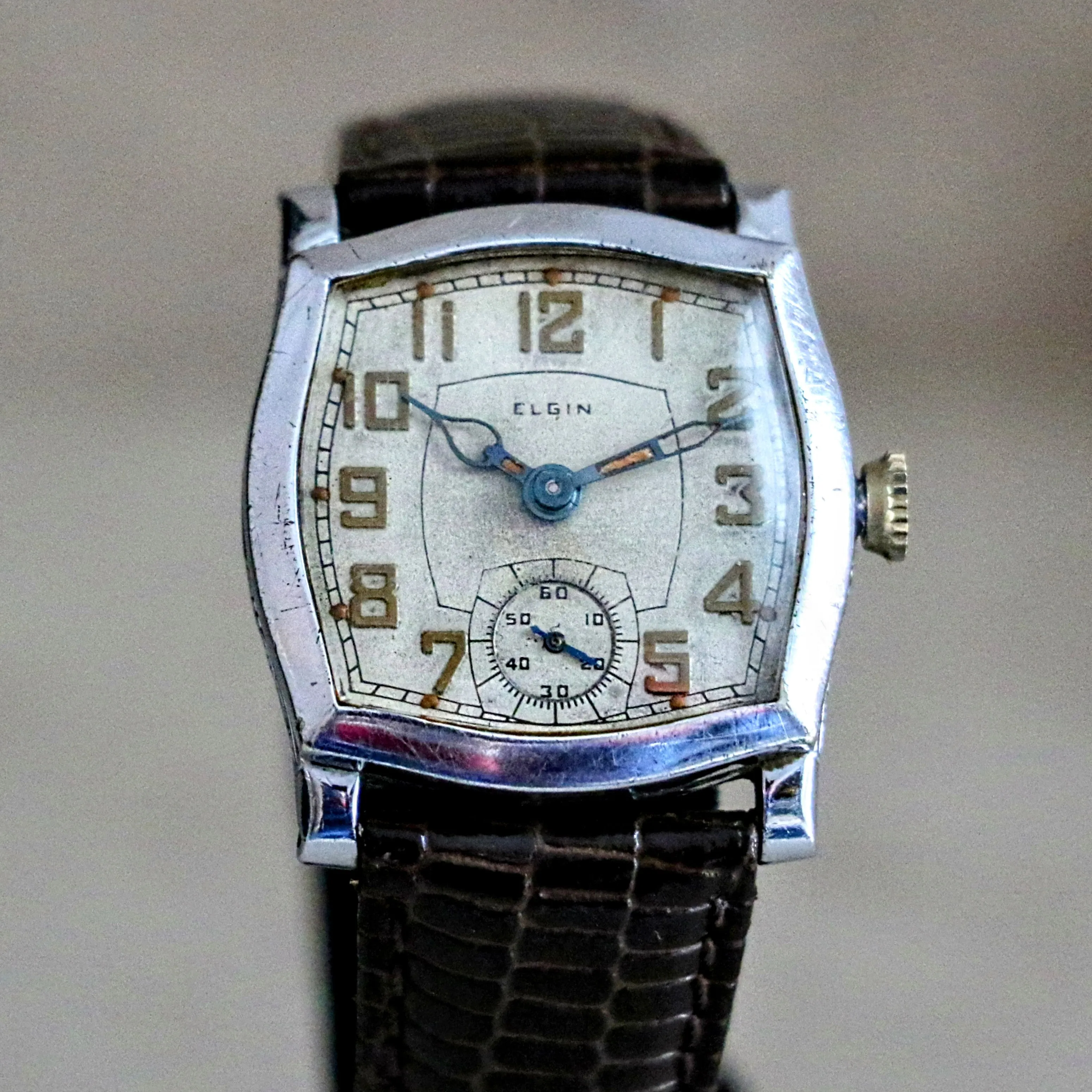 1933 ELGIN Legionnaire Art Deco Watch Grade 485 U.S.A. Made Vintage Watch