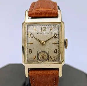 1951 Hamilton Brent Wristwatch 14K GF Grade 982 19 Jewels Watch