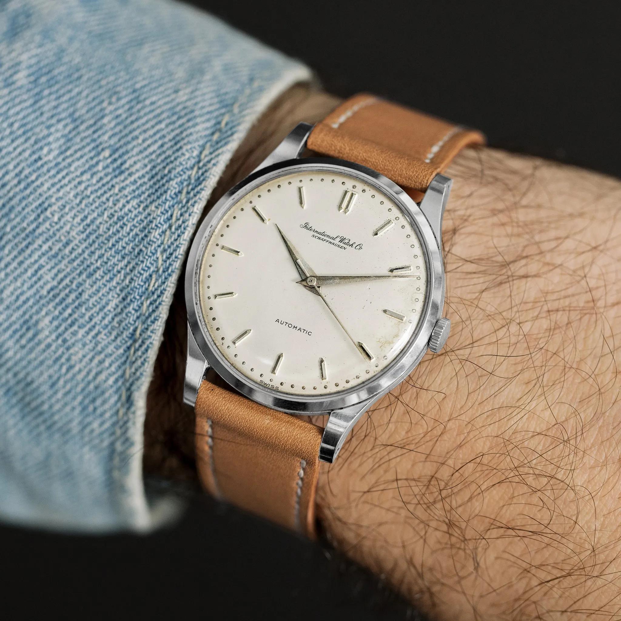 1960s IWC Automatic Dress Watch With Caliber 853