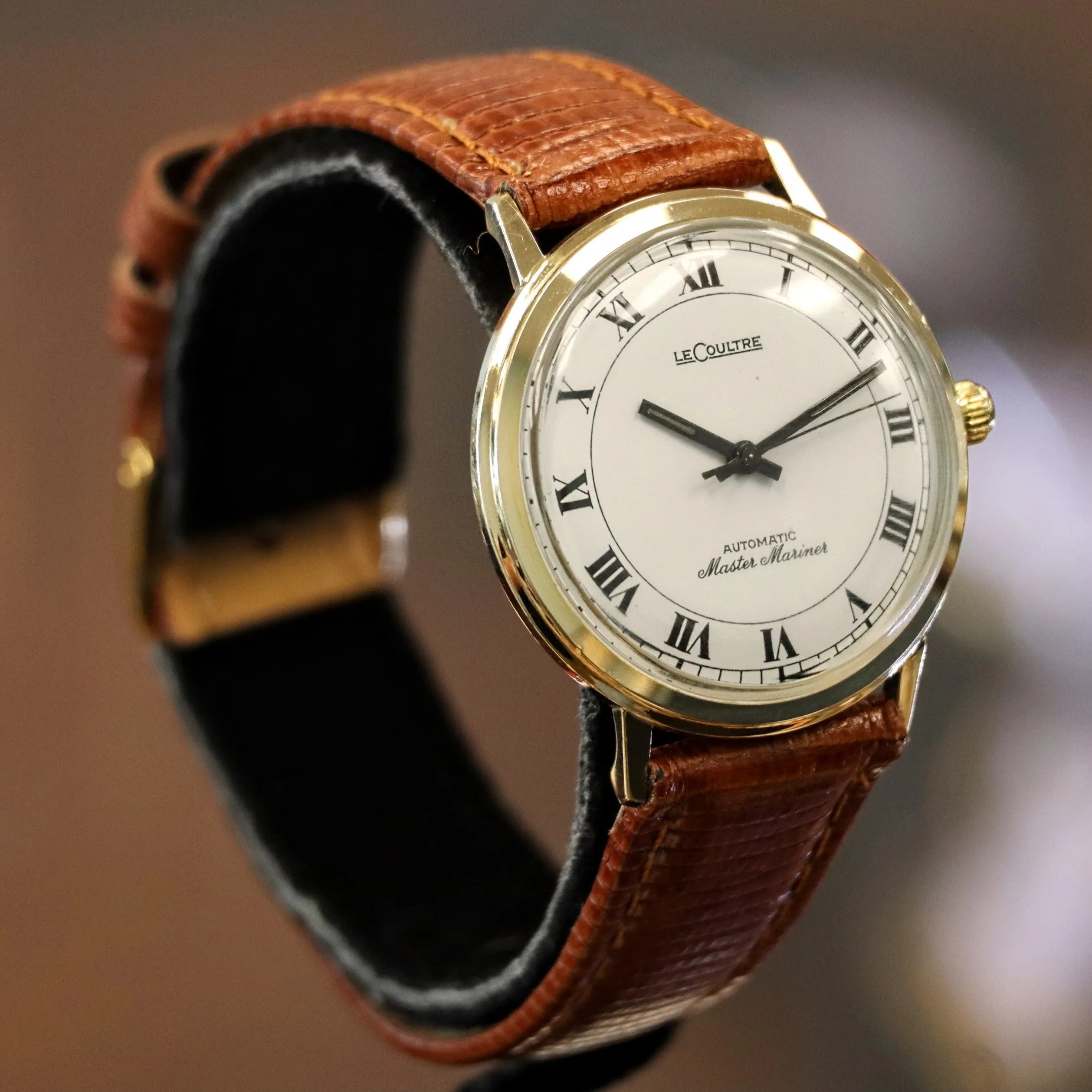 1969 LeCoultre Automatic Watch Master Mariner 17 Jewels Cal. K882 Wristwatch