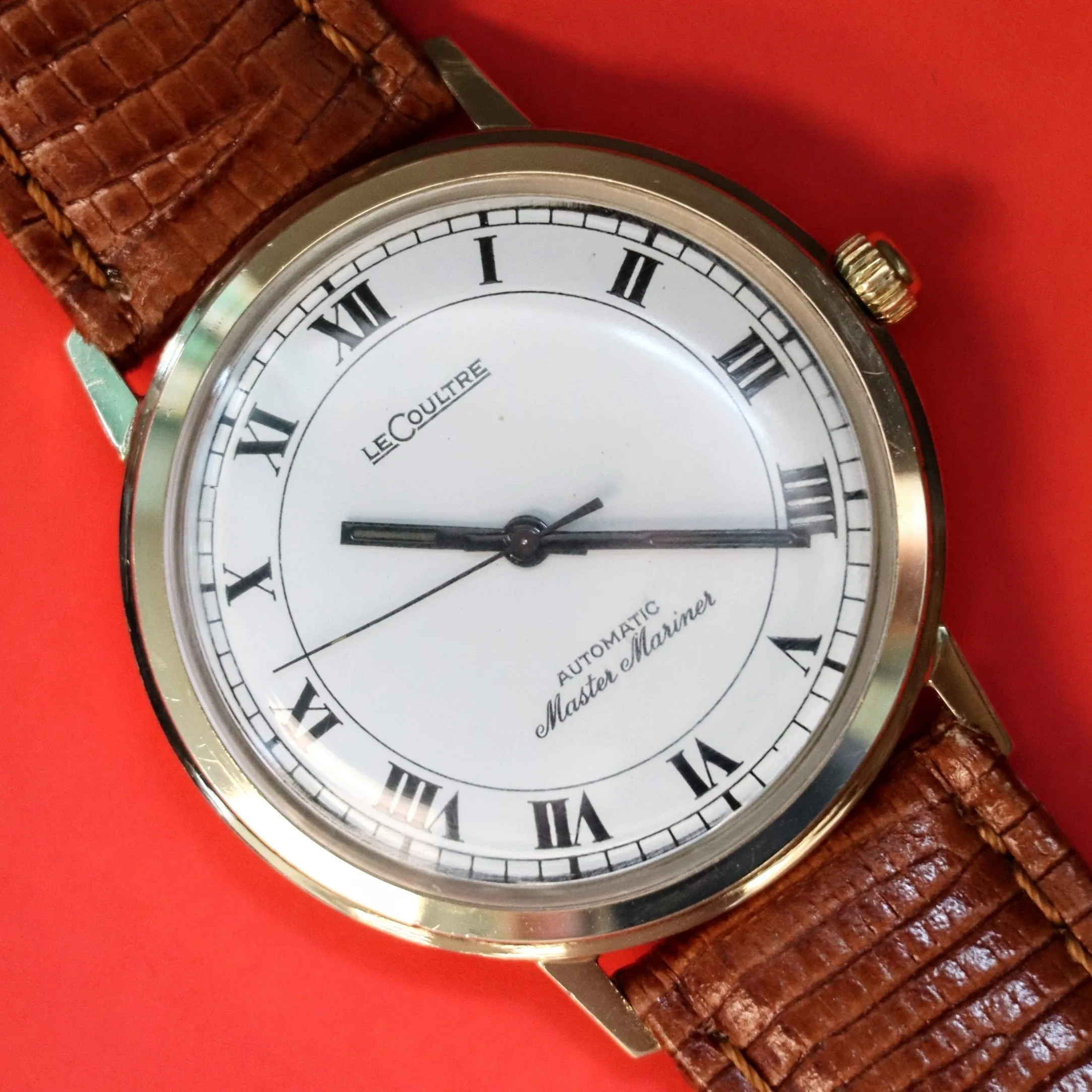 1969 LeCoultre Automatic Watch Master Mariner 17 Jewels Cal. K882 Wristwatch