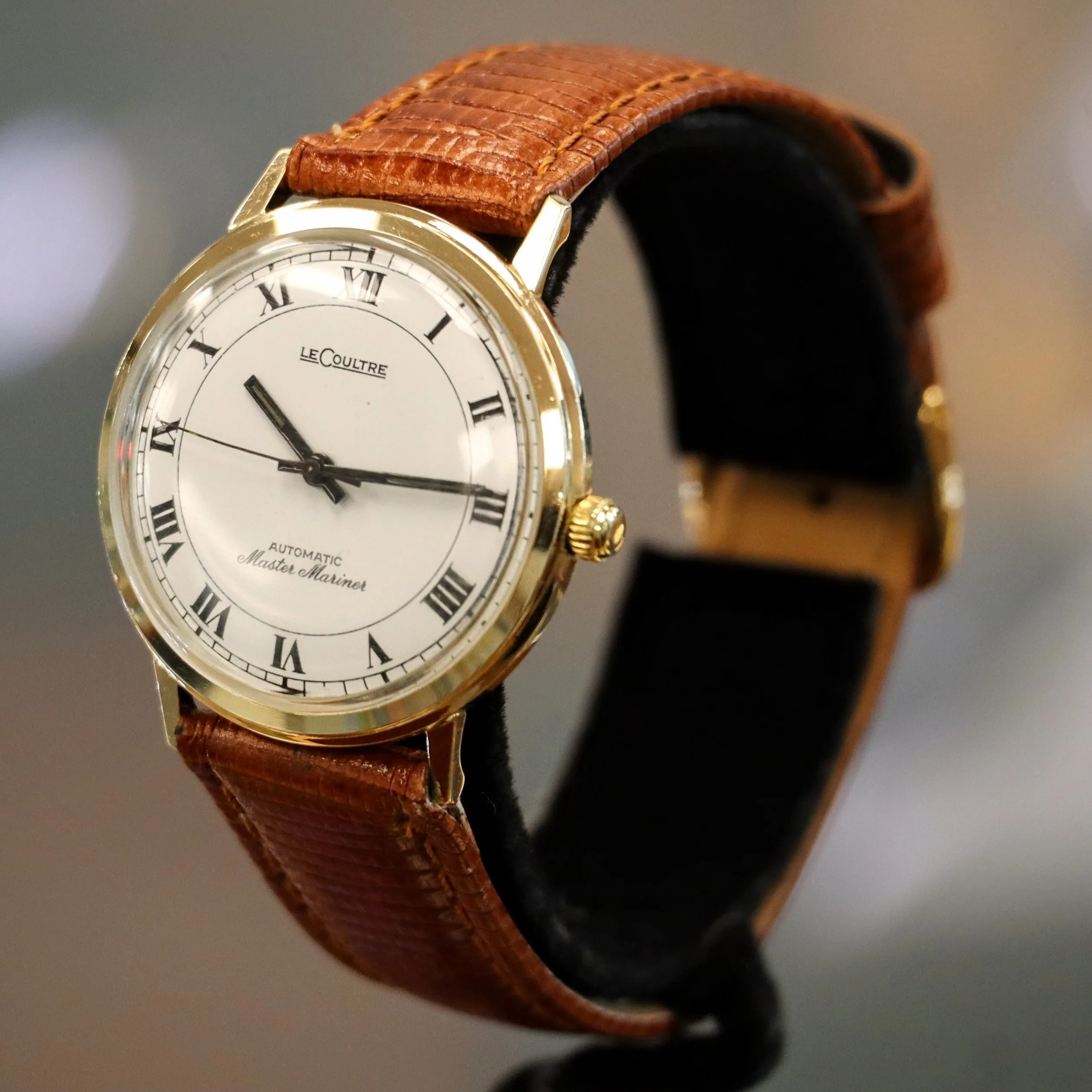 1969 LeCoultre Automatic Watch Master Mariner 17 Jewels Cal. K882 Wristwatch