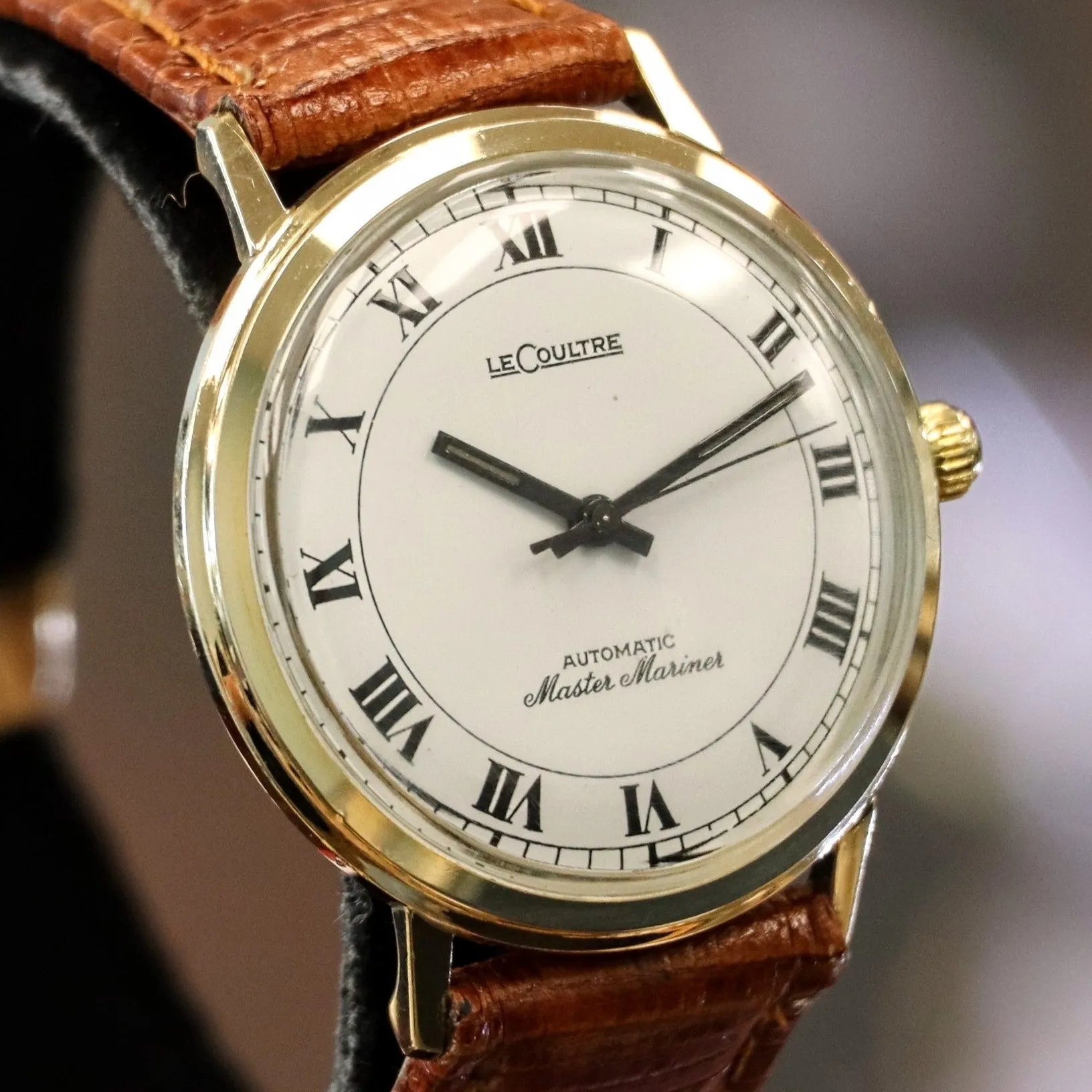 1969 LeCoultre Automatic Watch Master Mariner 17 Jewels Cal. K882 Wristwatch