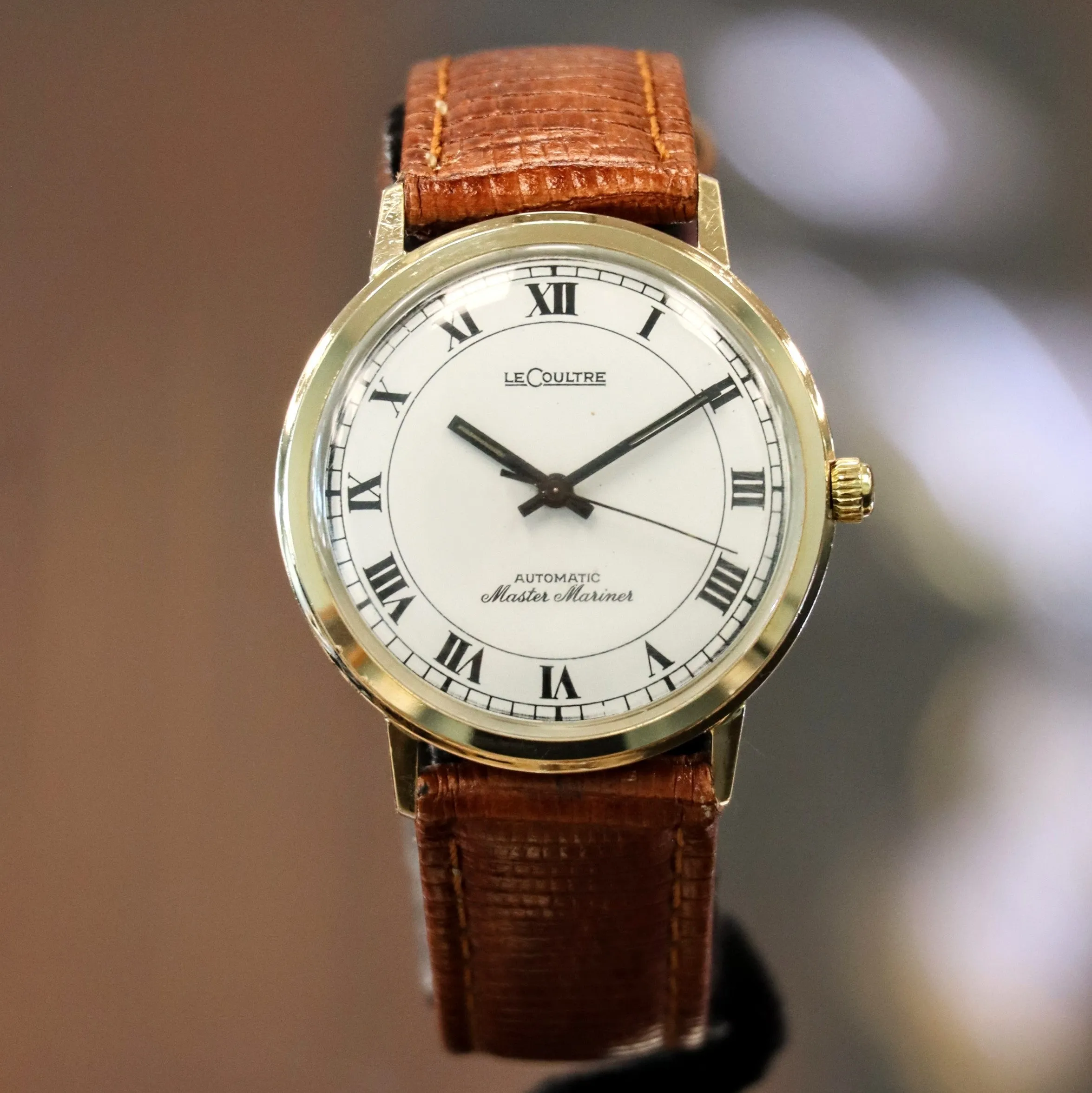 1969 LeCoultre Automatic Watch Master Mariner 17 Jewels Cal. K882 Wristwatch