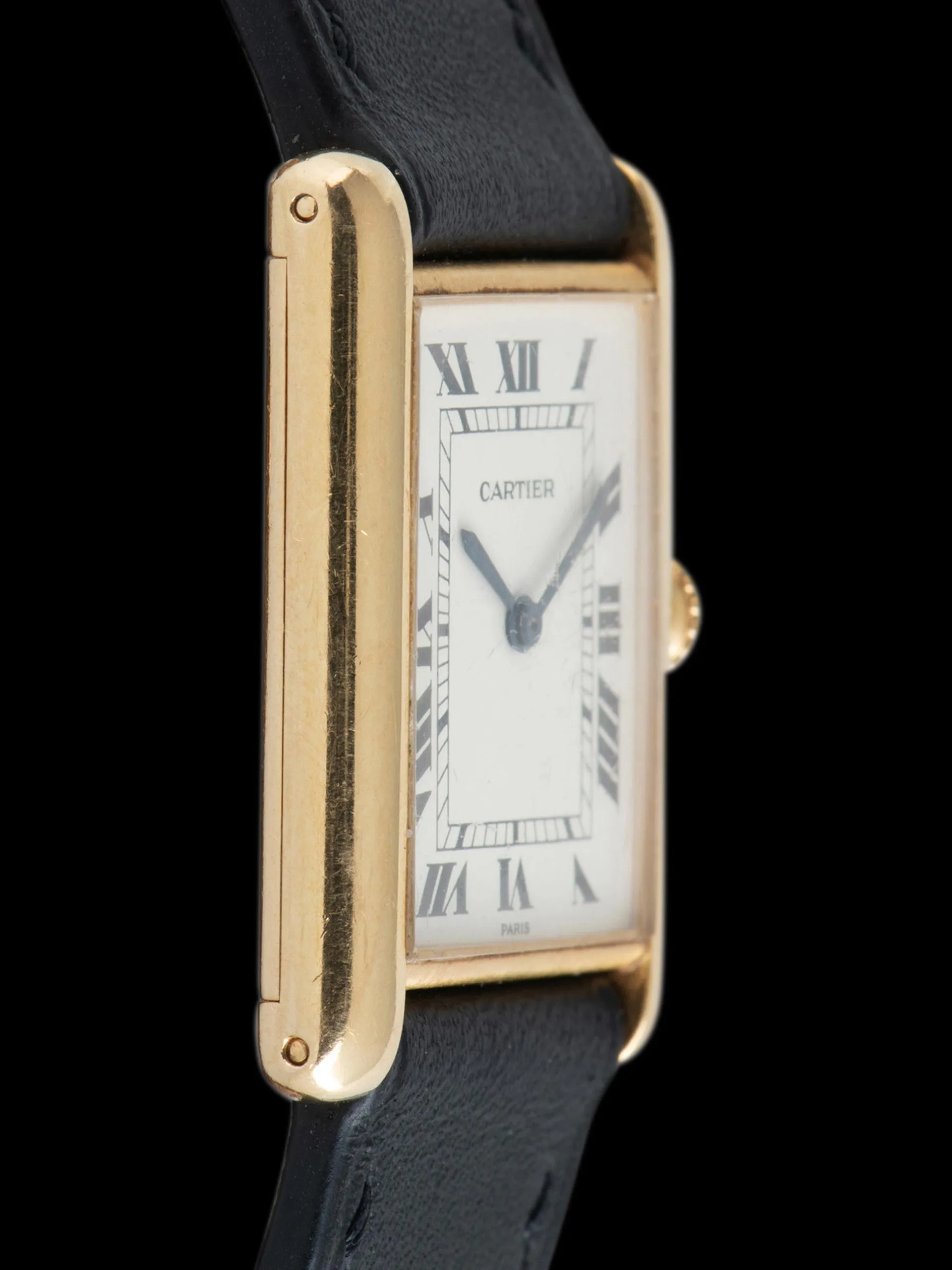1980s Cartier Paris Tank LC (Ref. 96019) 18K YG "Extra Plate"