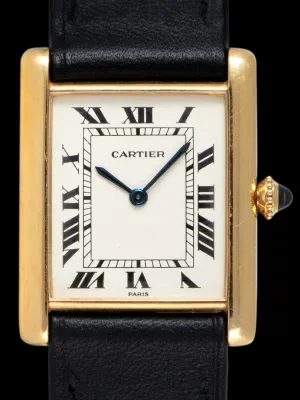 1980s Cartier Paris Tank LC (Ref. 96019) 18K YG "Extra Plate"