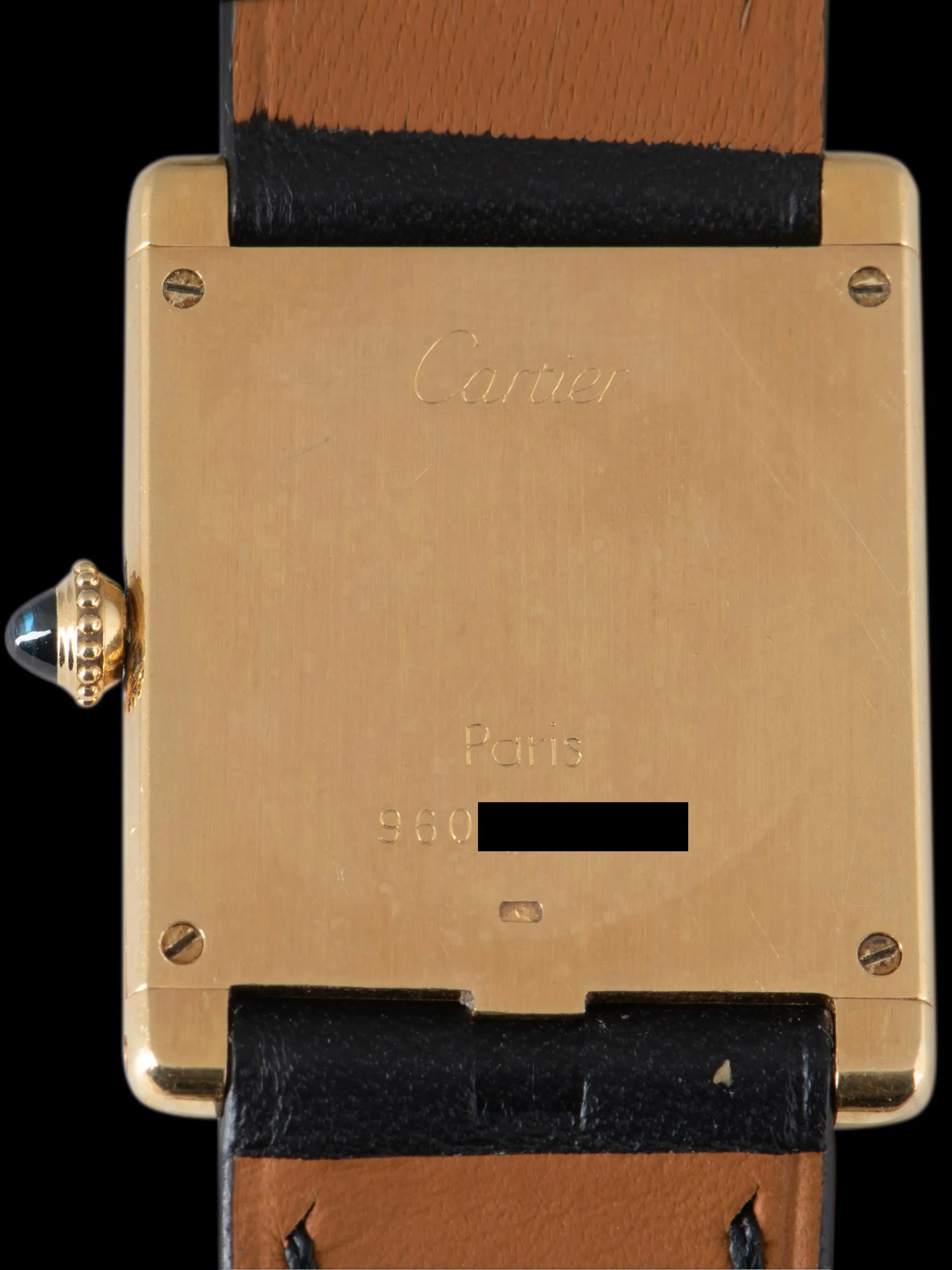 1980s Cartier Paris Tank LC (Ref. 96019) 18K YG "Extra Plate"