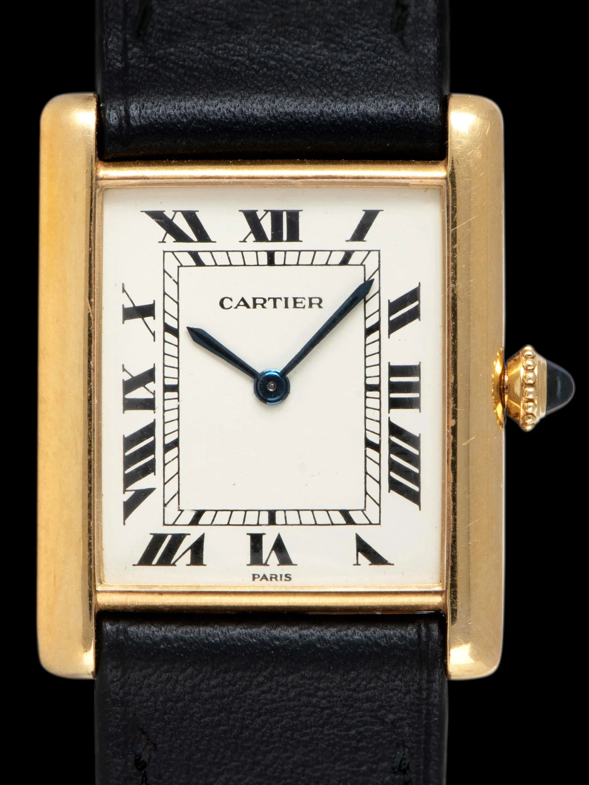 1980s Cartier Paris Tank LC (Ref. 96019) 18K YG "Extra Plate"