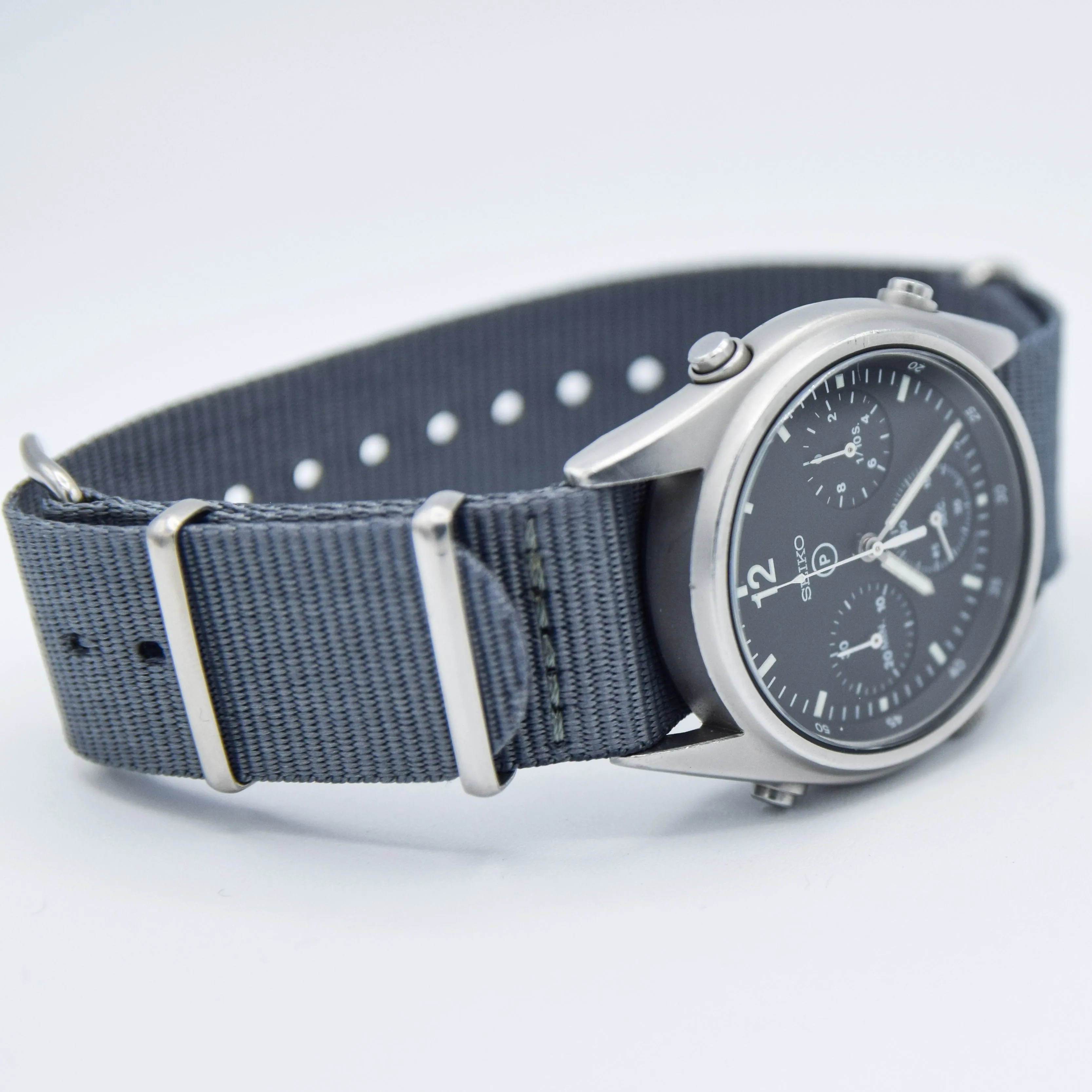 1984 Seiko 7A28-7120 RAF 6645-99  Gen 1 MOD Military 1st Issue Aircrew Chronograph Wristwatch