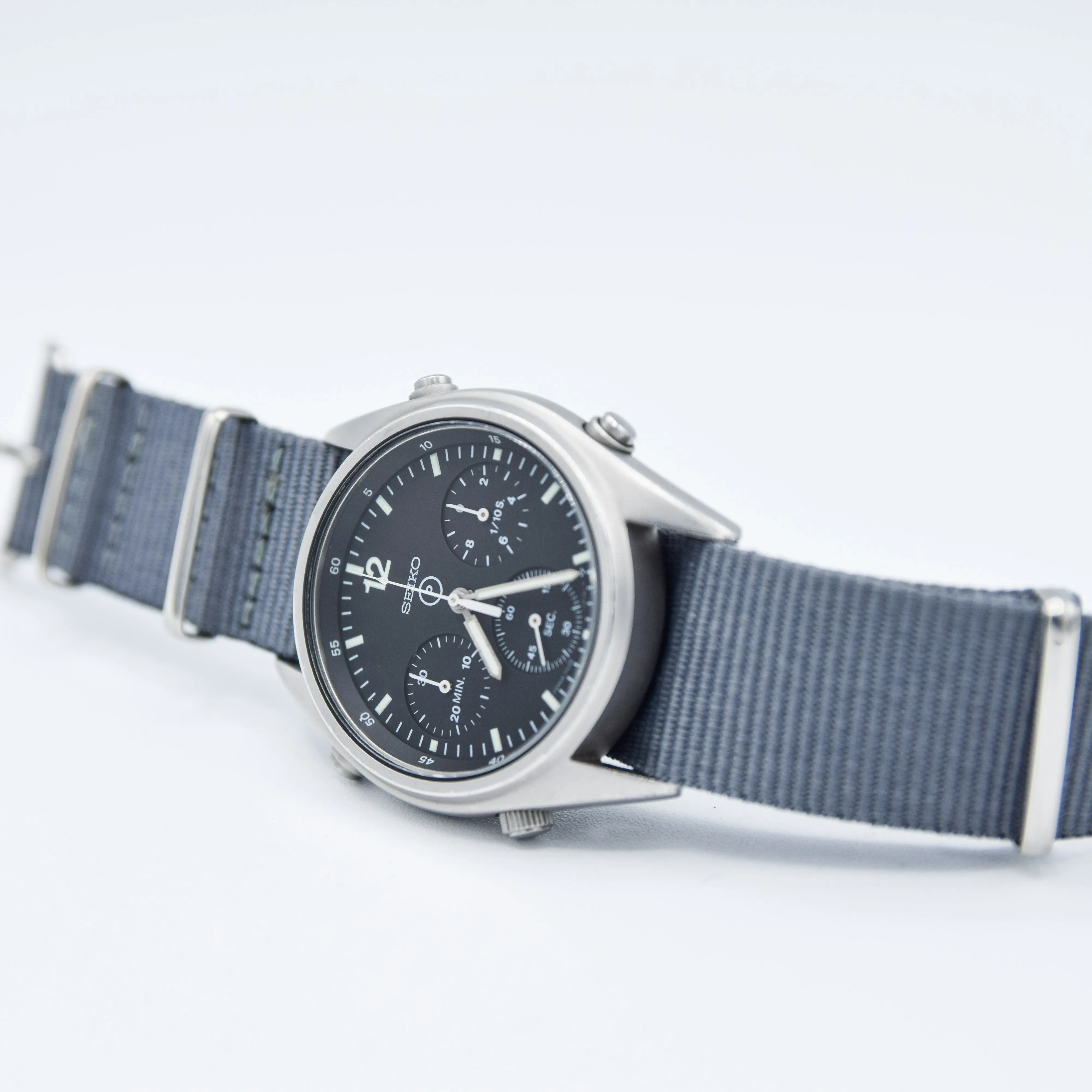 1984 Seiko 7A28-7120 RAF 6645-99  Gen 1 MOD Military 1st Issue Aircrew Chronograph Wristwatch