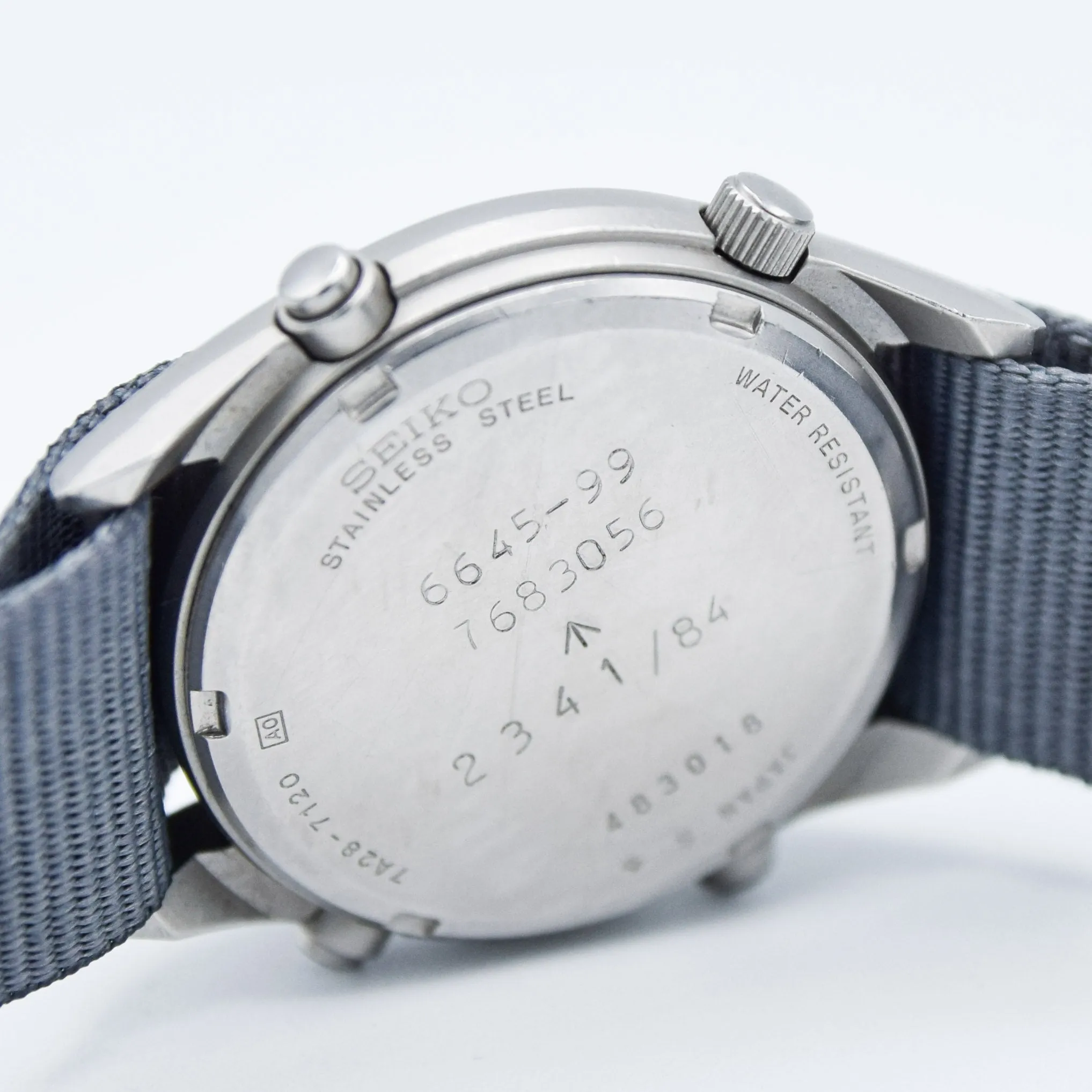 1984 Seiko 7A28-7120 RAF 6645-99  Gen 1 MOD Military 1st Issue Aircrew Chronograph Wristwatch