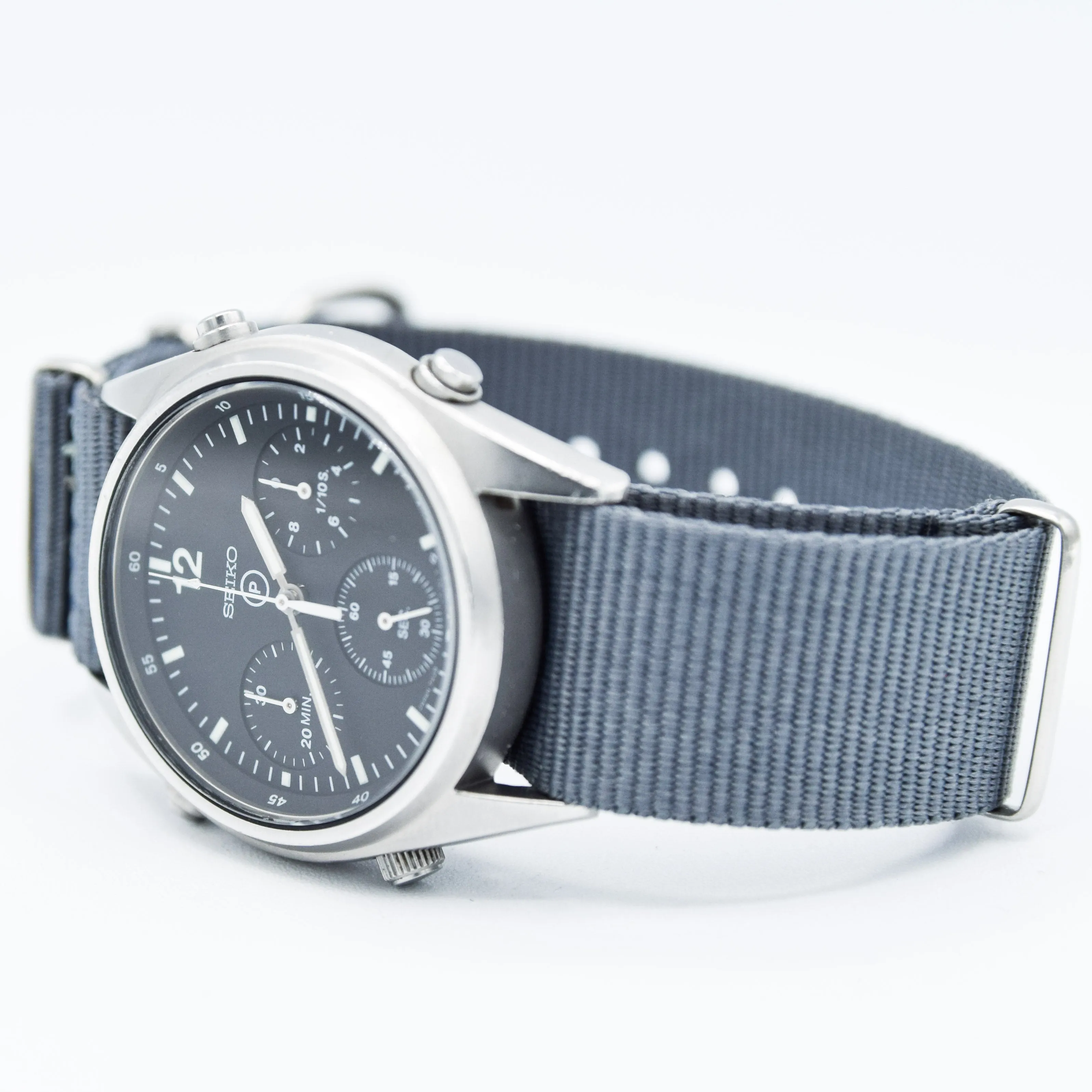 1984 Seiko 7A28-7120 RAF 6645-99 Generation 1 MOD Military 1st Issue Aircrew Chronograph Wristwatch