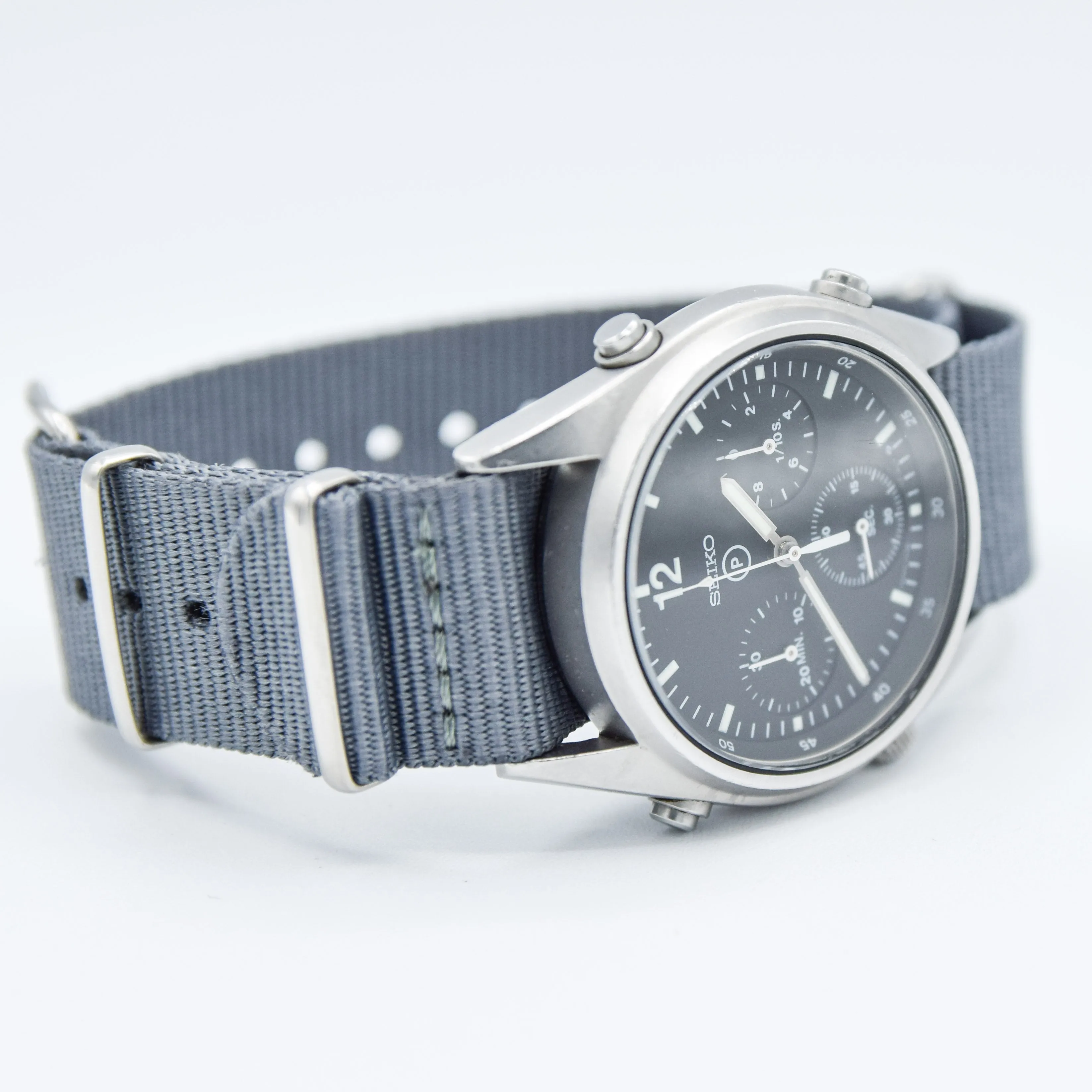 1984 Seiko 7A28-7120 RAF 6645-99 Generation 1 MOD Military 1st Issue Aircrew Chronograph Wristwatch