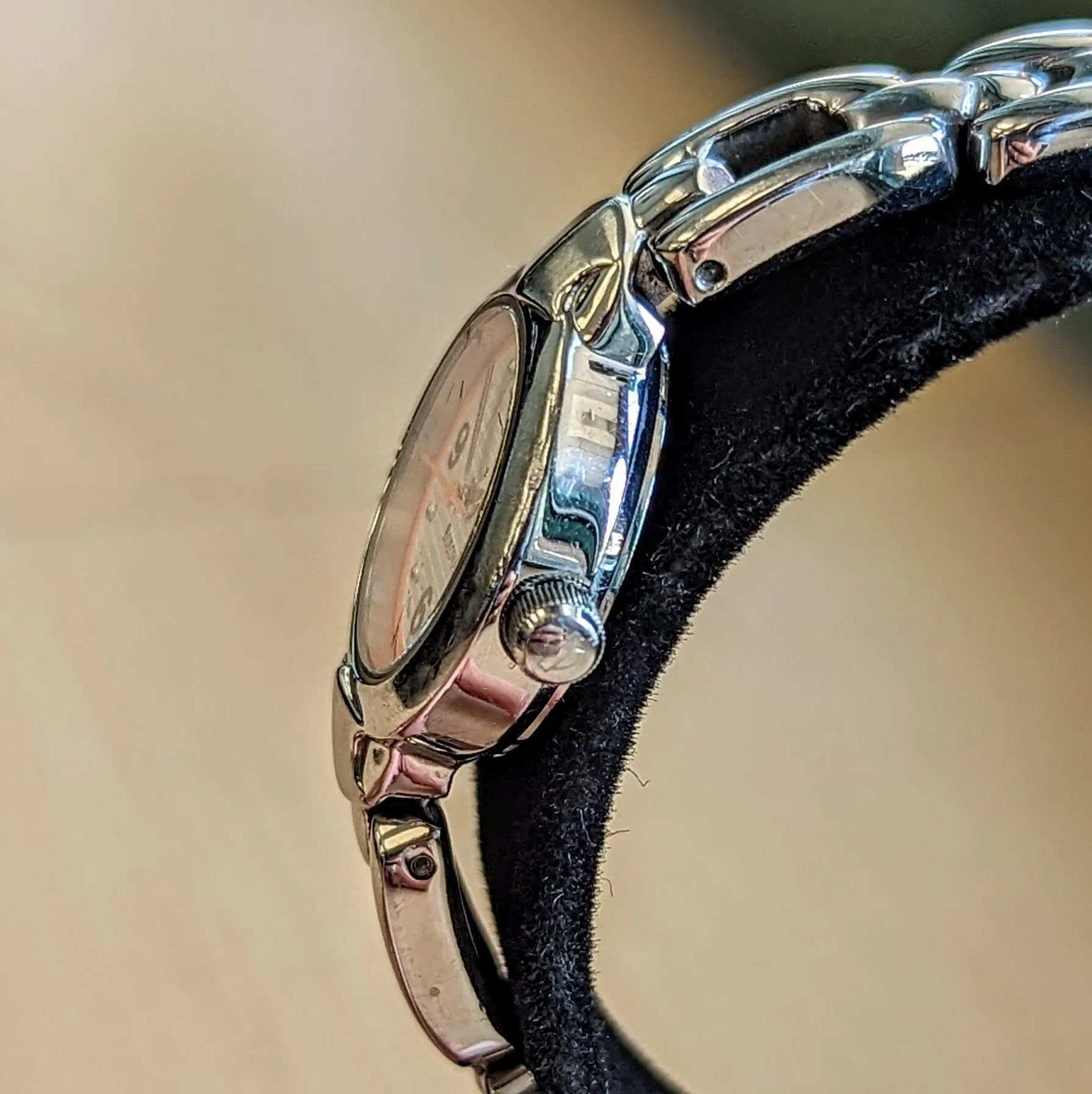 2002 Ladies HARLEY DAVIDSON Watch by Bulova 20mm - ALL S.S. Wristwatch 76L03