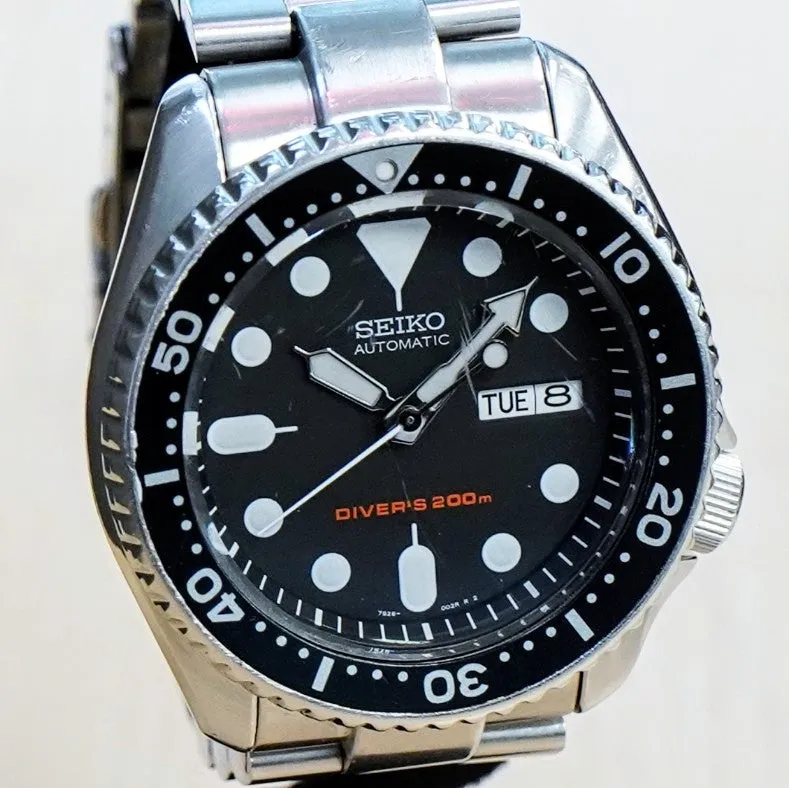 2017 SEIKO Automatic Scuba Diver's 200M Watch SKX007 17 Jewels Day/Date Wristwatch