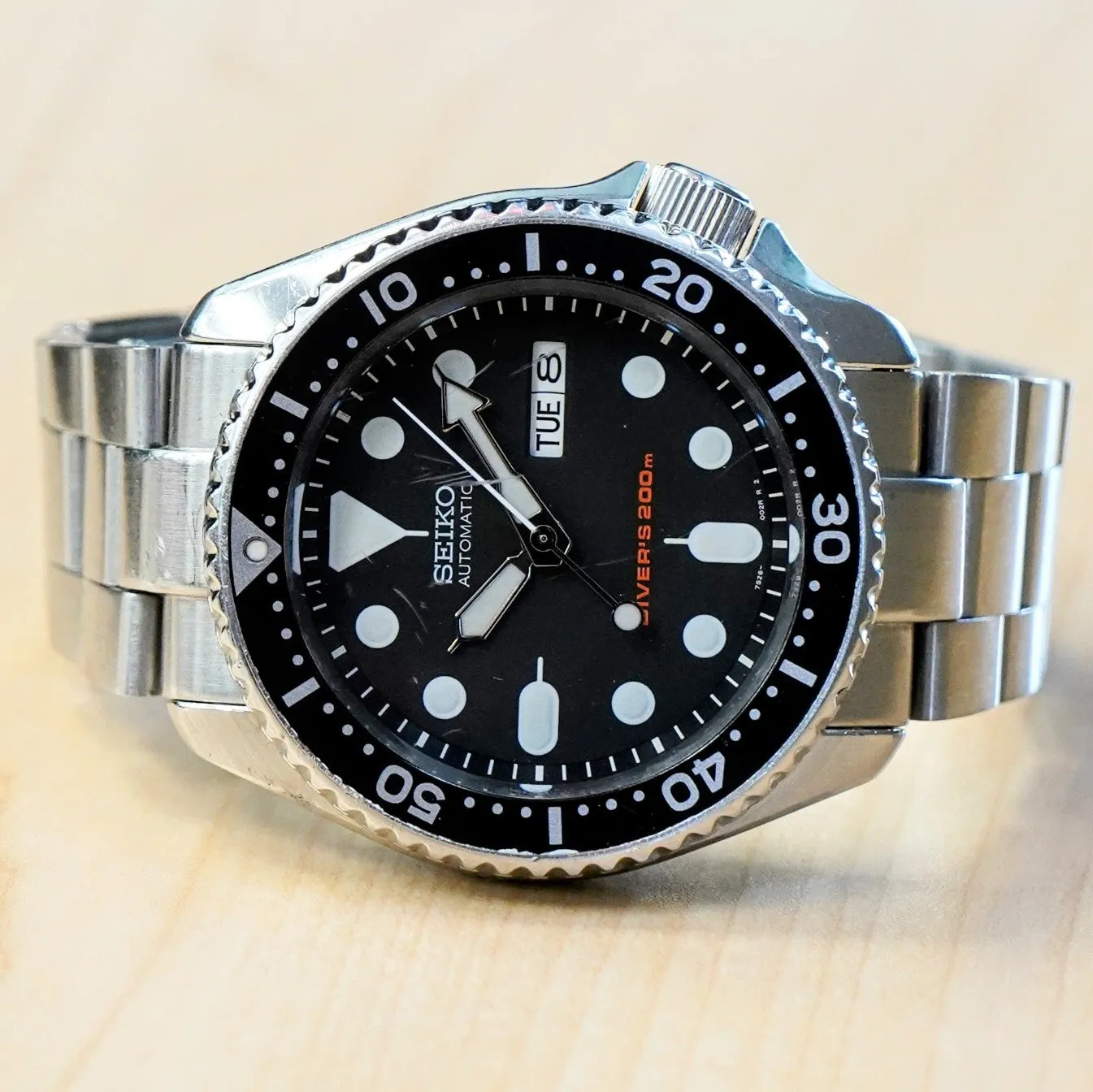 2017 SEIKO Automatic Scuba Diver's 200M Watch SKX007 17 Jewels Day/Date Wristwatch