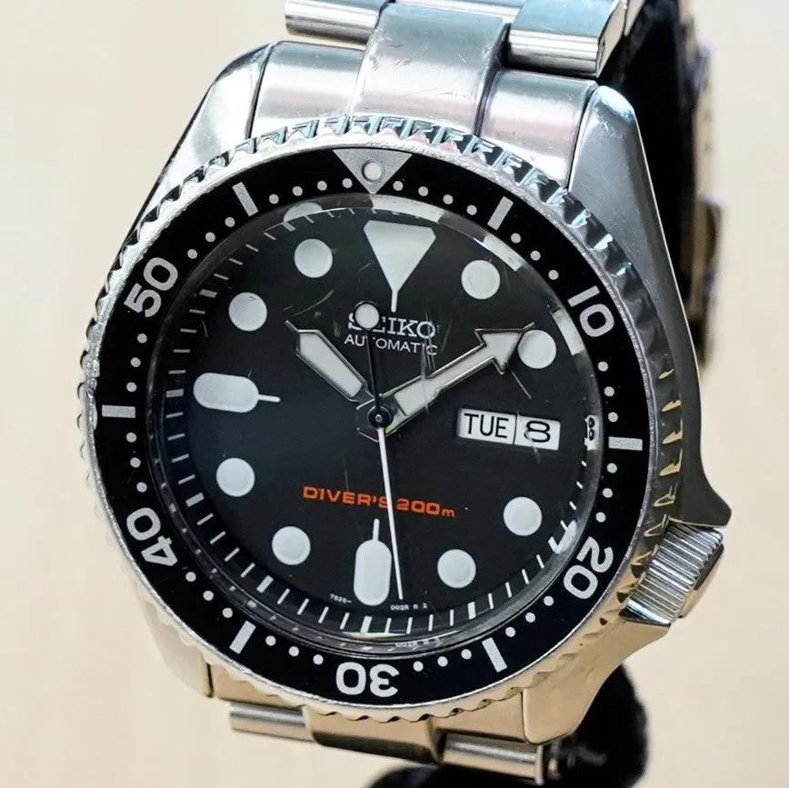 2017 SEIKO Automatic Scuba Diver's 200M Watch SKX007 17 Jewels Day/Date Wristwatch