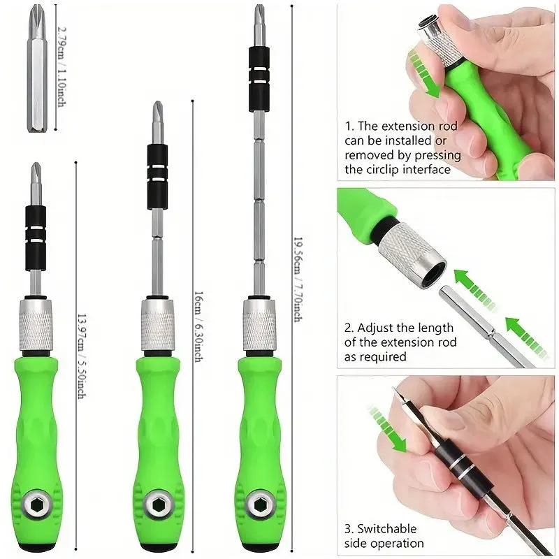 32-Piece Interchangeable Magnetic Screwdriver Set Fg-1
