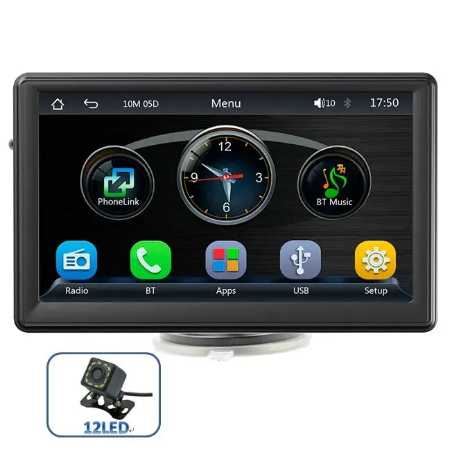 7 Car Radio with Wireless Carplay and Android Auto