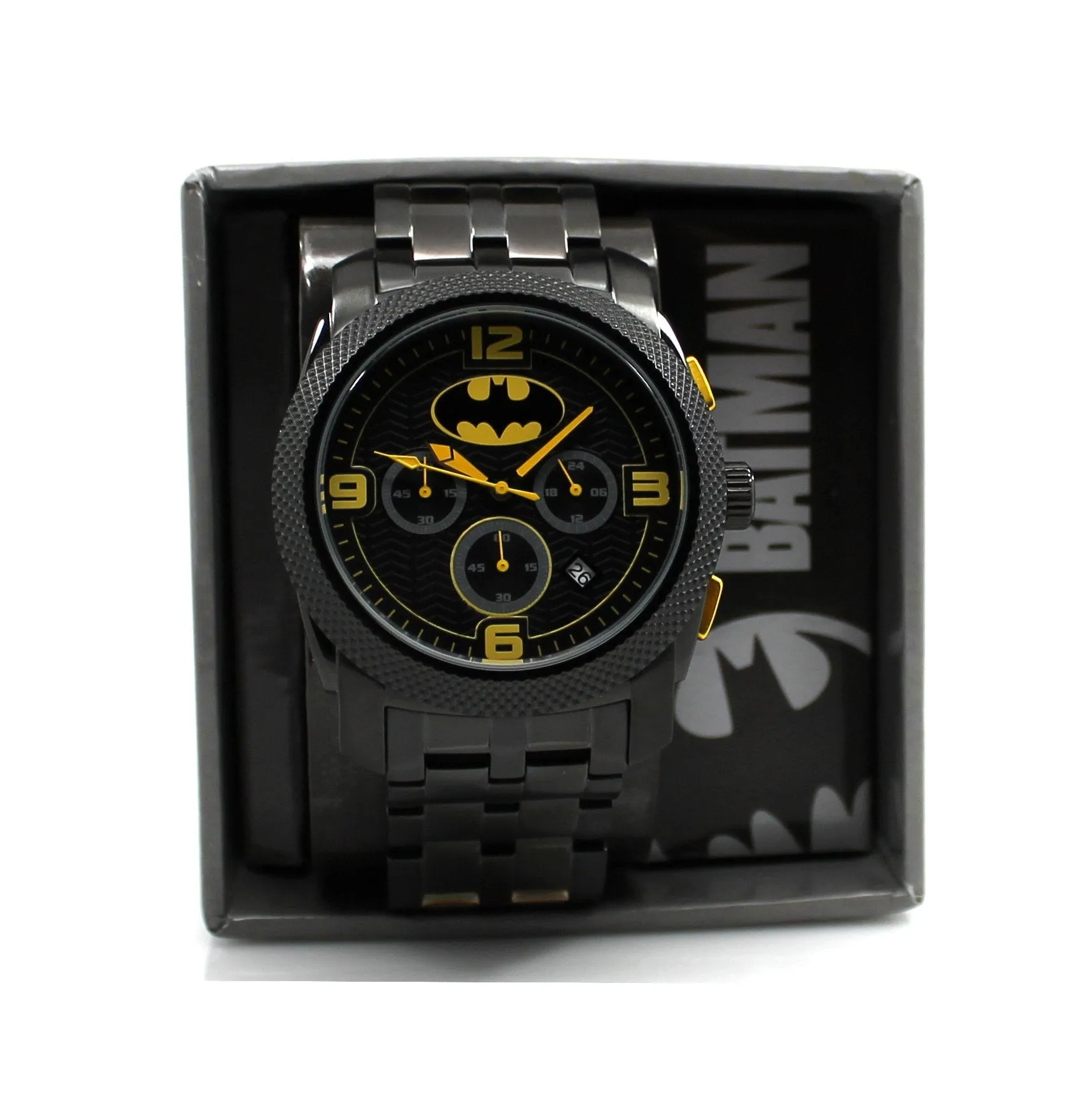75 Years of Batman Black Chronograph Watch (BAT8049)