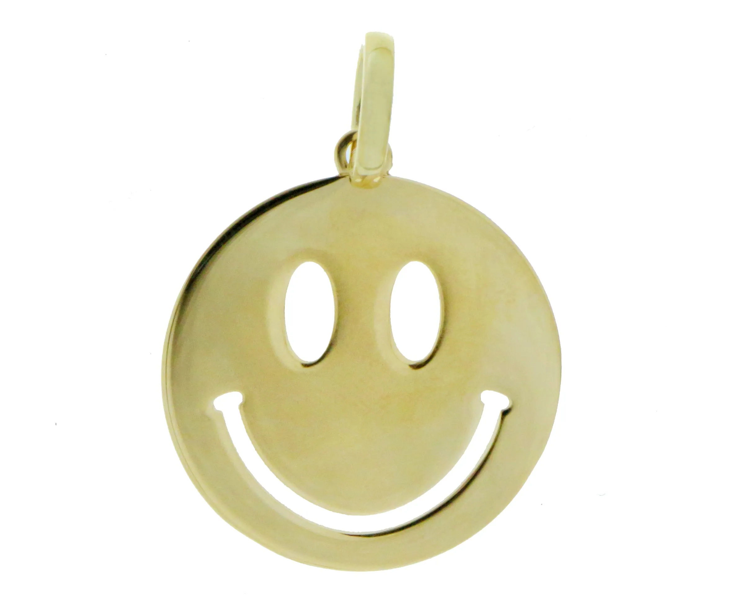 9K smiley pendant