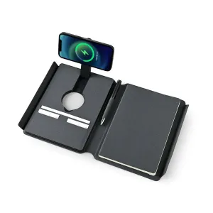 AMIO 34 - Executive Hi-Tech Wireless Charging Notebook with 5000mAh Power Bank