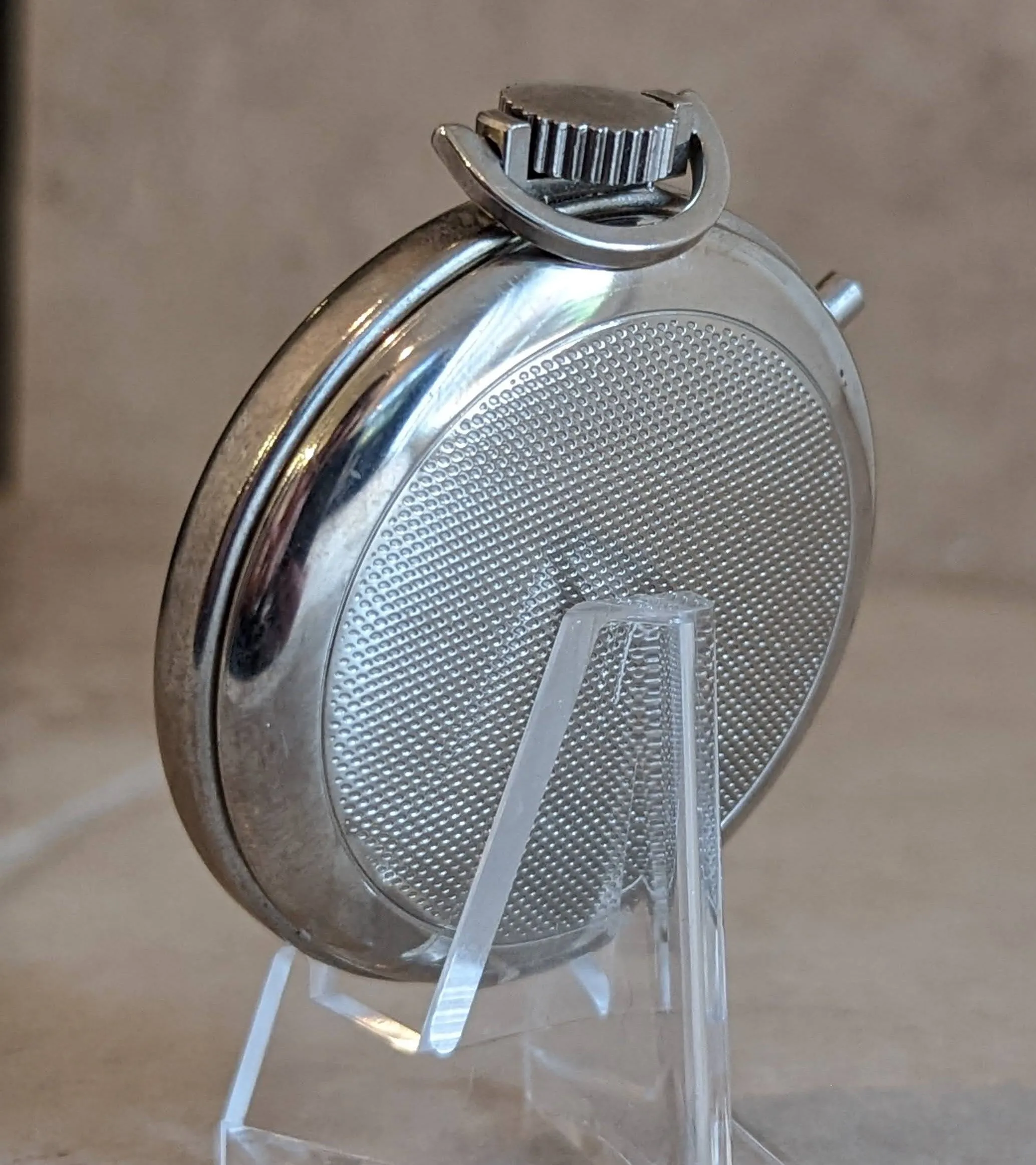 APOLLO Stop Watch U.S.A. Made Vintage Pocket Watch - RUNNING!