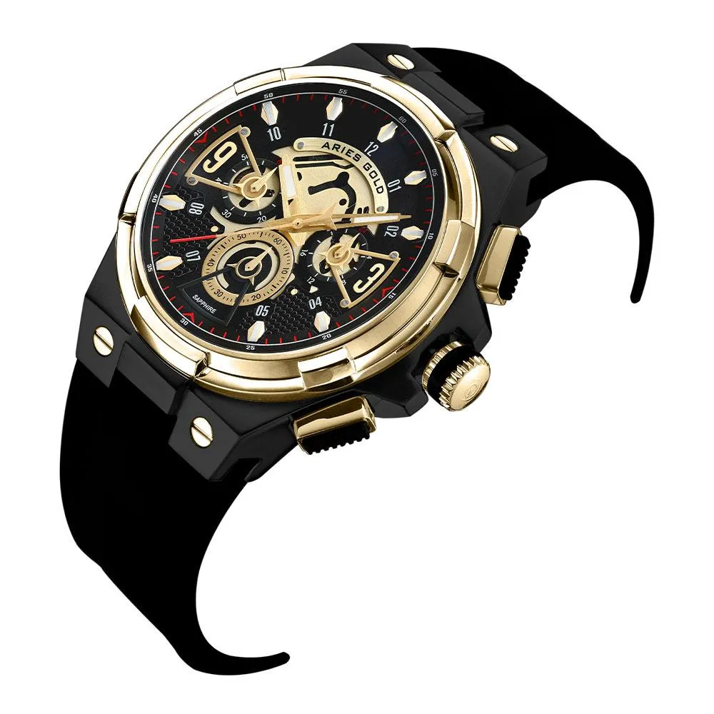 ARIES GOLD LIGHTNING G 7016 BKG-BKG WATCH