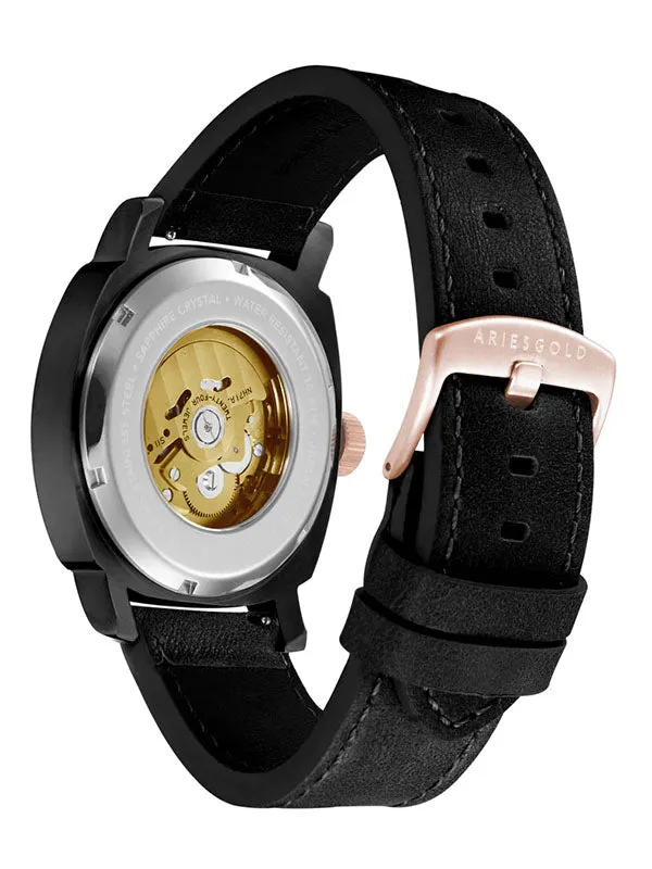 Aries Gold Vanguard G 9025 BKRG-GNRG Watch