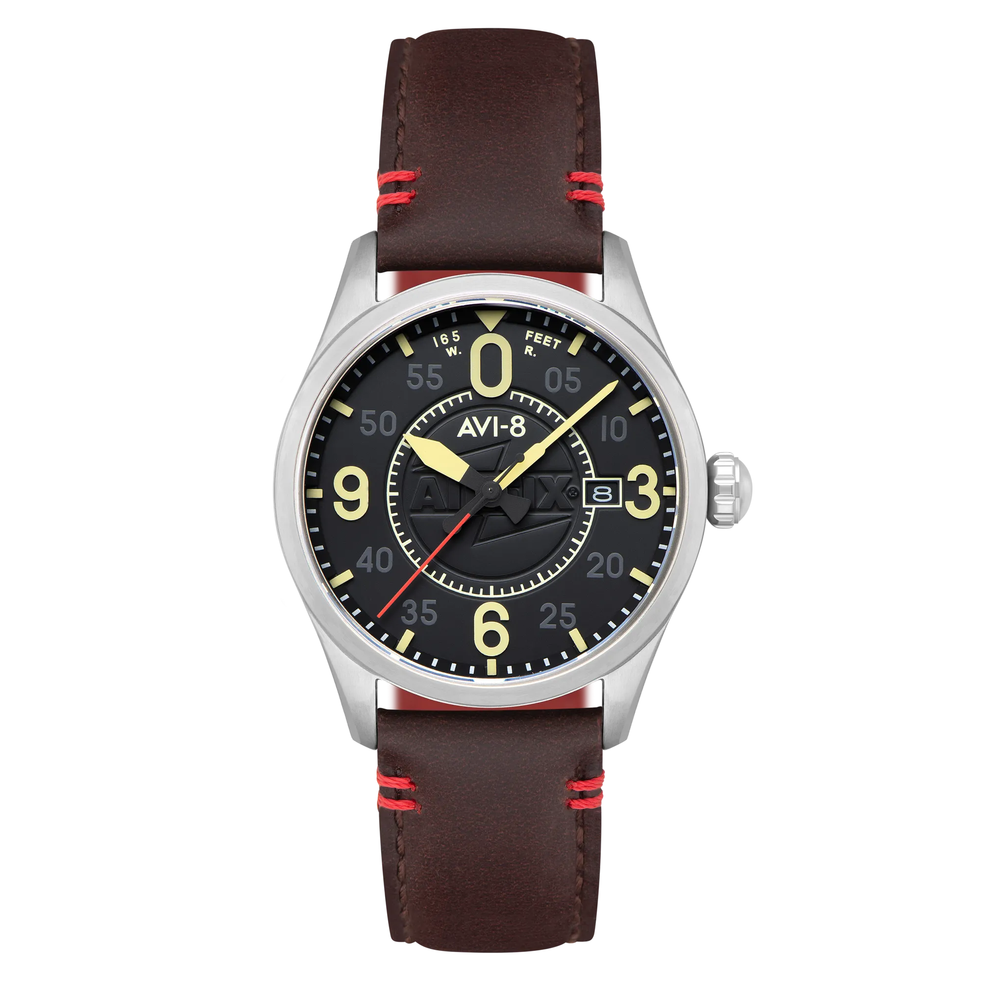 AVI-8 Spitfire Smith Automatic - Airfix Edition Granite Black Men's Watch AV-4090-08