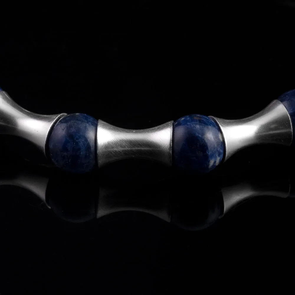 Bracelet Blue Wave - the GREATEST TIMEPIECE - 925 sterling silver