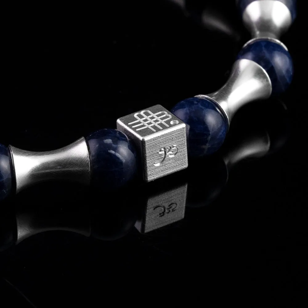 Bracelet Blue Wave - the GREATEST TIMEPIECE - 925 sterling silver