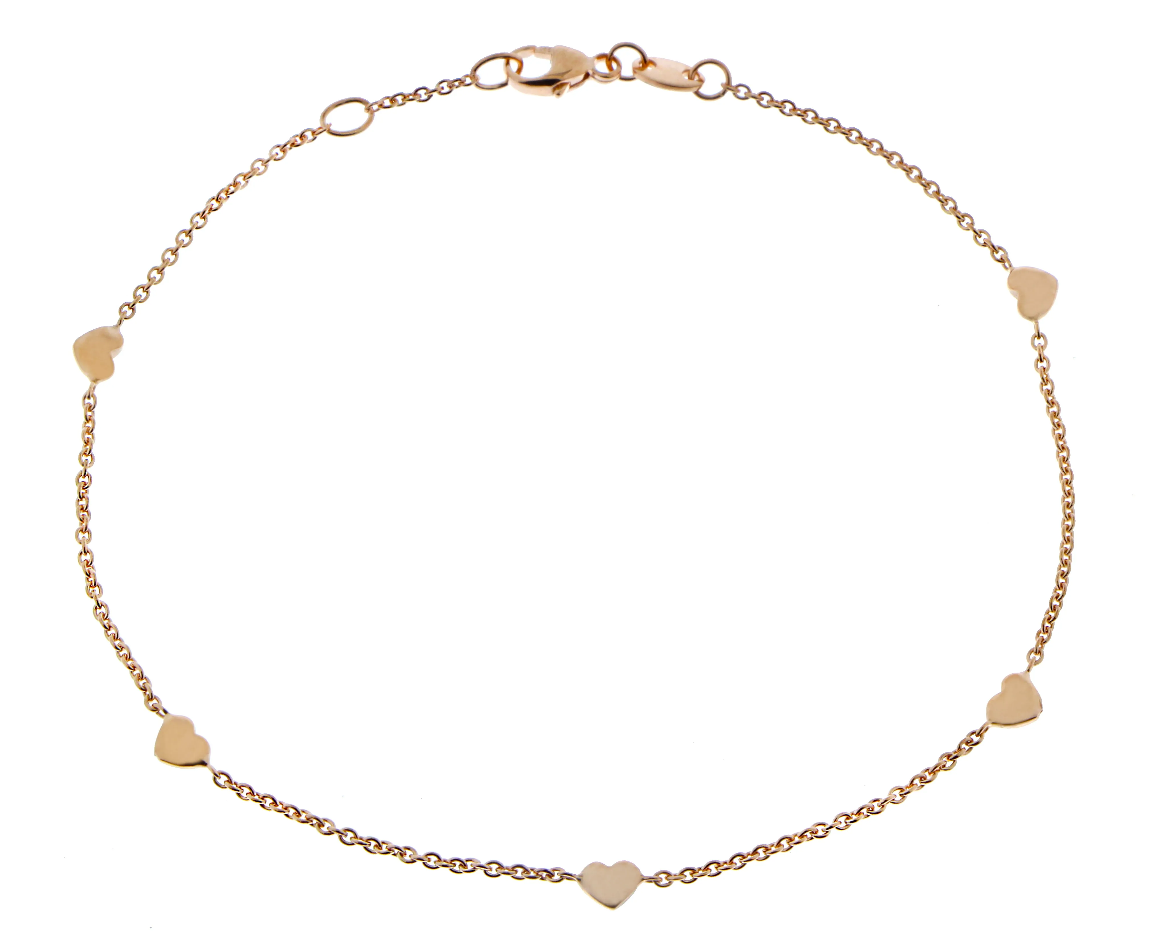 Bracelet with 5 hearts