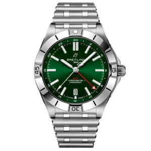 Breitling Chronomat GMT 40mm Green Dial Automatic Gents Watch A32398101L1A1