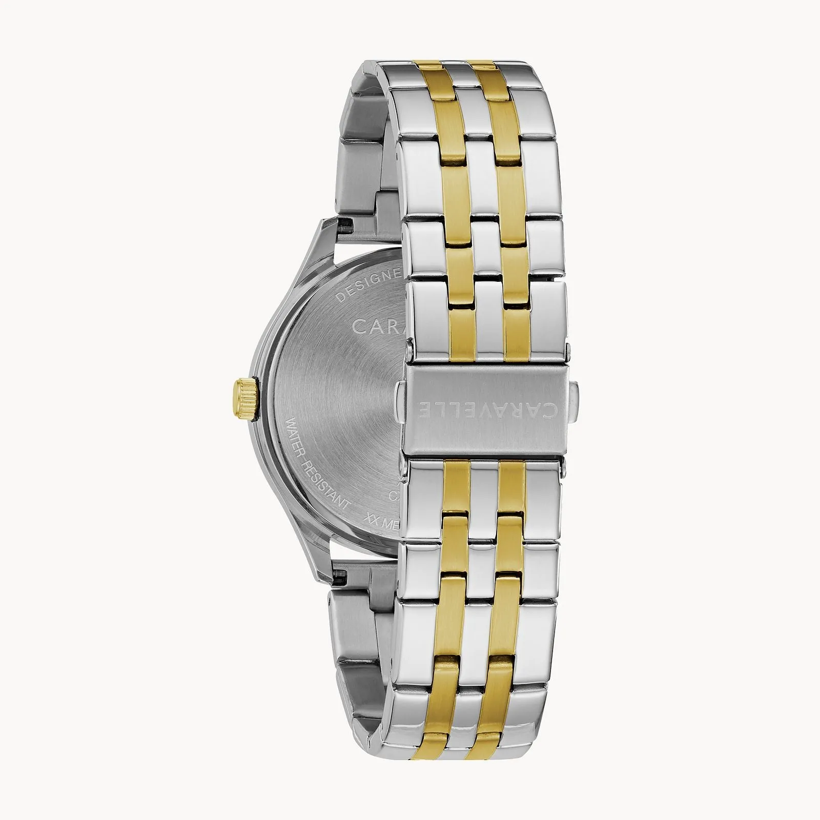 Bulova 45B148 Dress Caravelle 2 Tone Stainless Steel Strap Unisex Watches