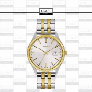 Bulova 45B148 Dress Caravelle 2 Tone Stainless Steel Strap Unisex Watches