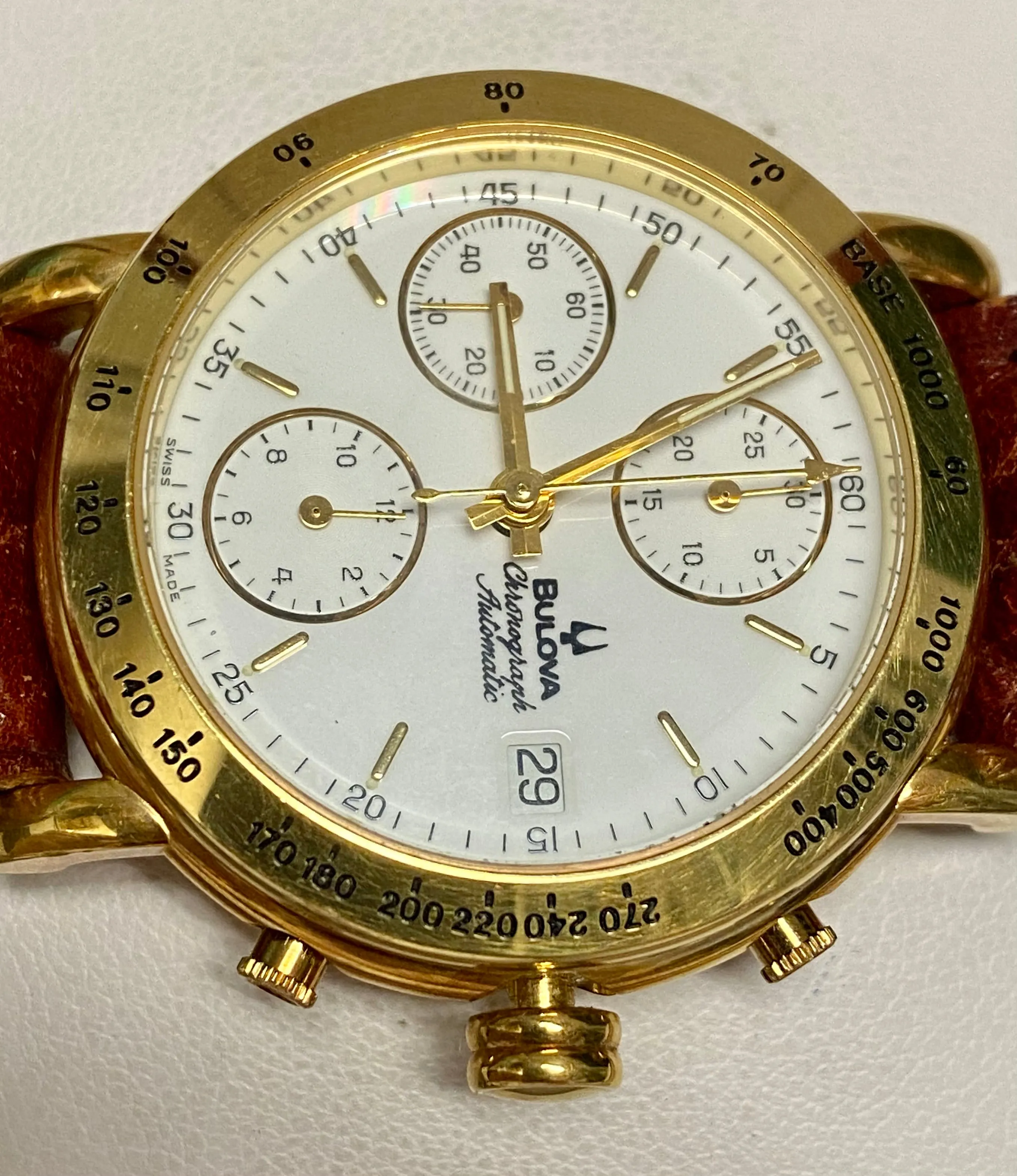 BULOVA Vintage 1980's Automatic Chronograph Men's Wristwatch - $20K APR w/ COA!!