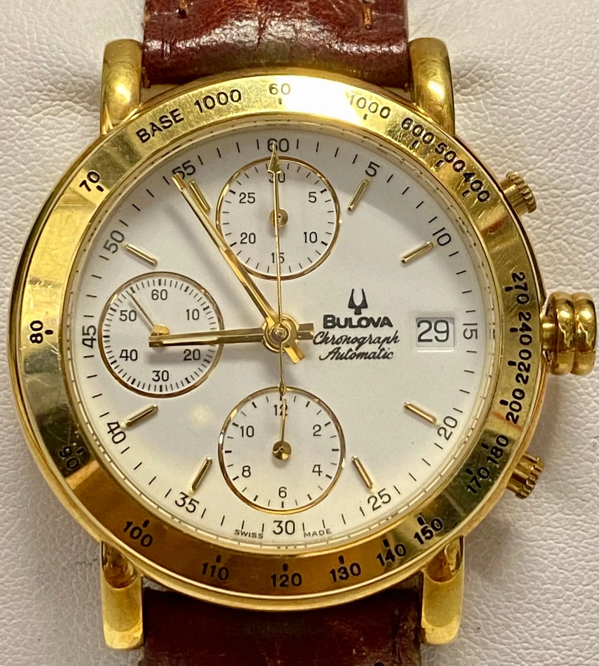 BULOVA Vintage 1980's Automatic Chronograph Men's Wristwatch - $20K APR w/ COA!!