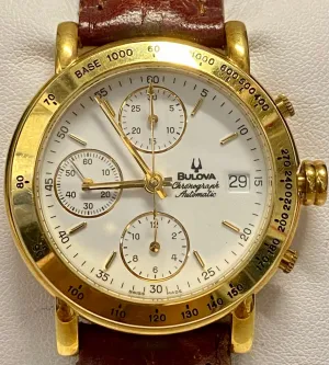 BULOVA Vintage 1980's Automatic Chronograph Men's Wristwatch - $20K APR w/ COA!!