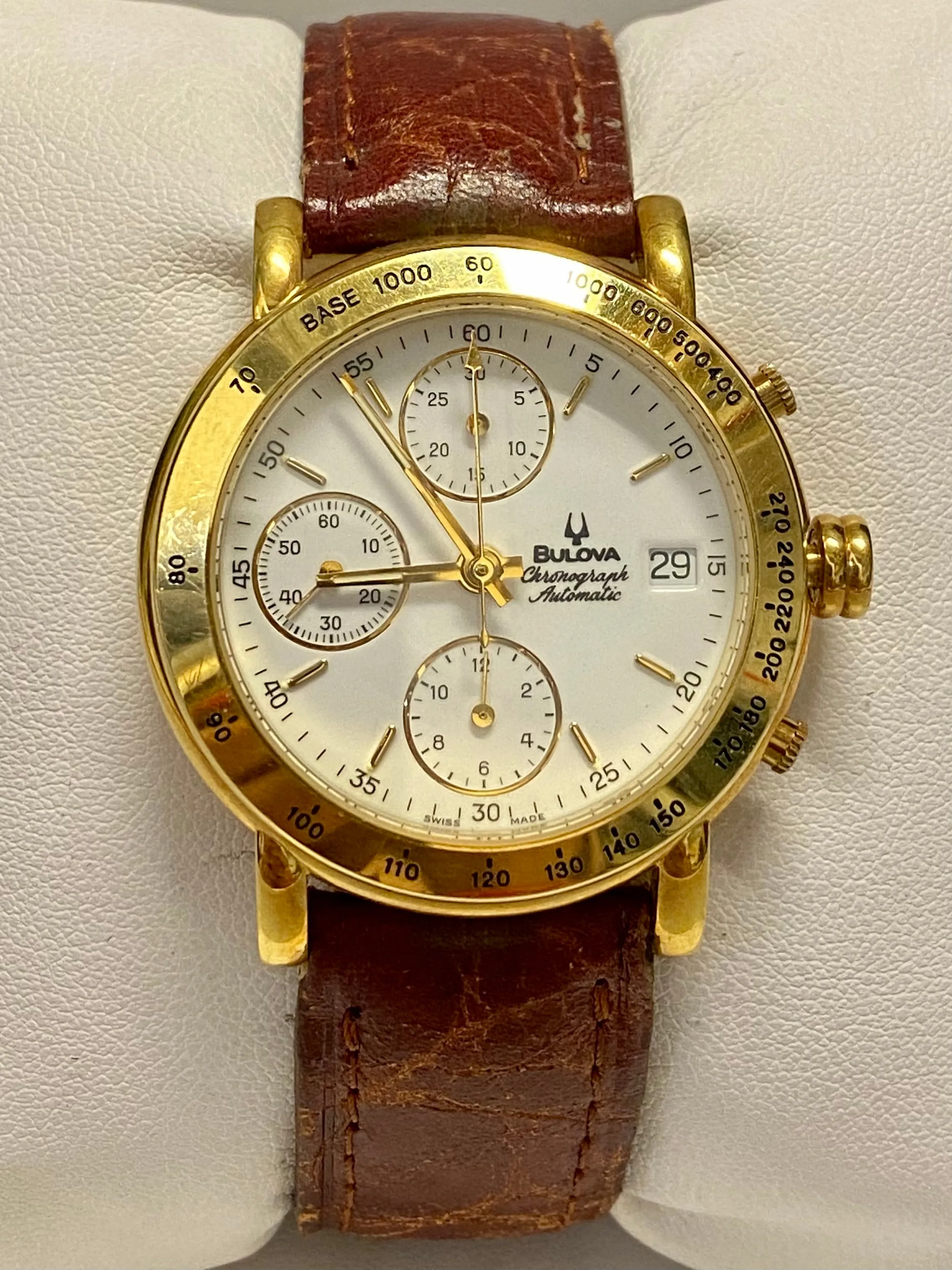 BULOVA Vintage 1980's Automatic Chronograph Men's Wristwatch - $20K APR w/ COA!!